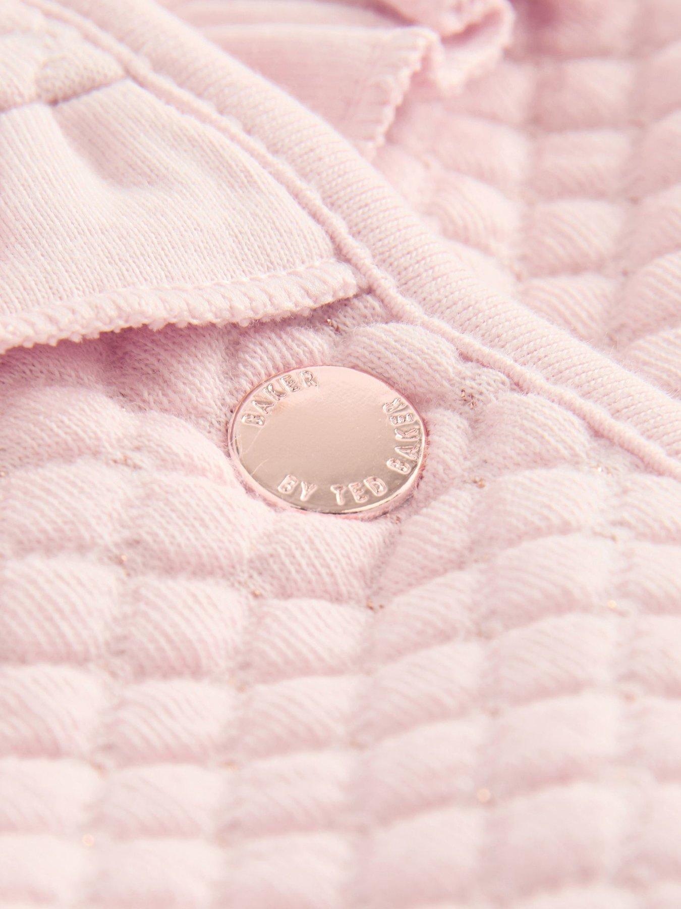 Image 4 of 5 of Ted Baker Baby Girls Quilted Jacket - Pink