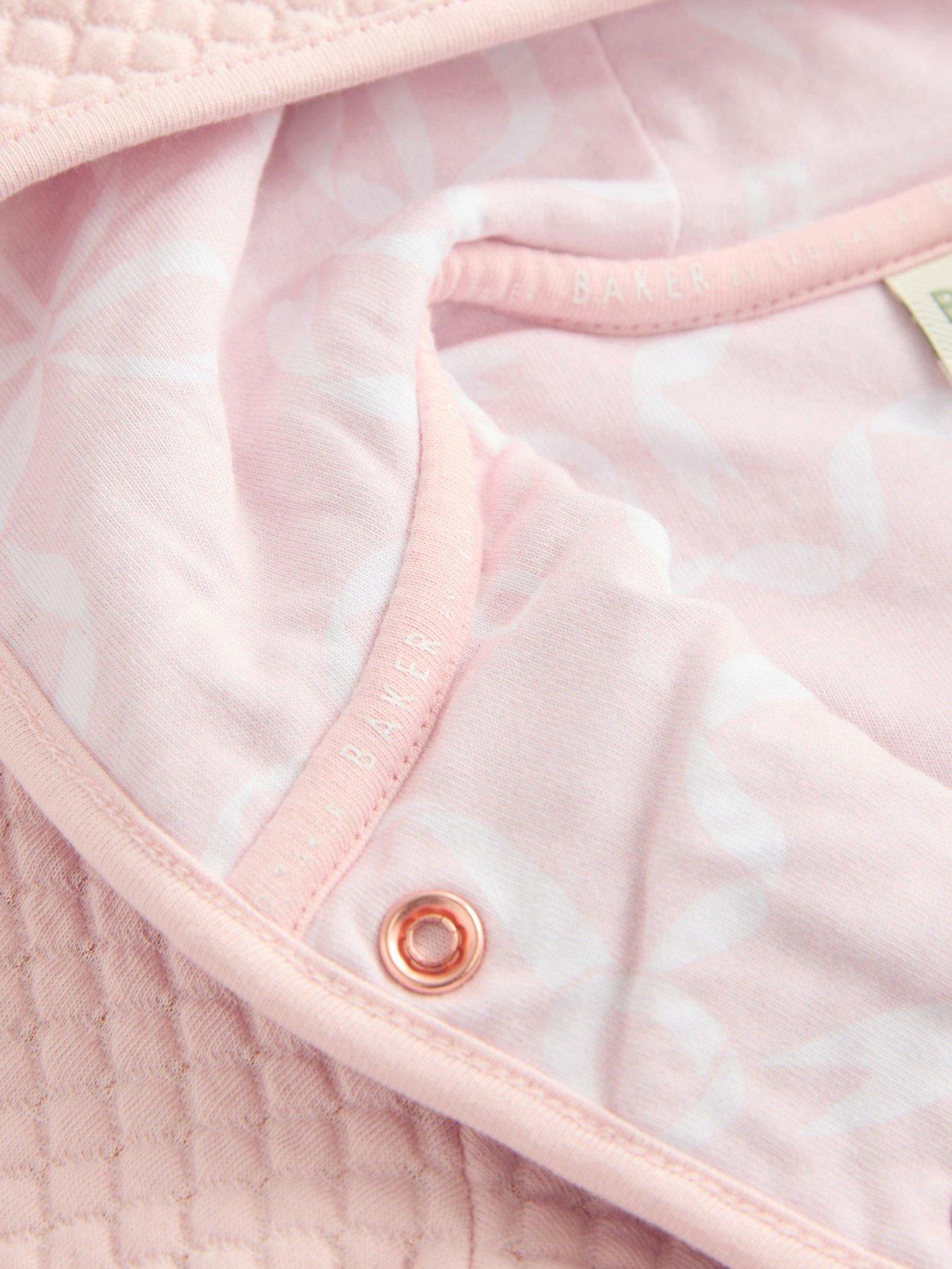 Image 5 of 5 of Ted Baker Baby Girls Quilted Jacket - Pink