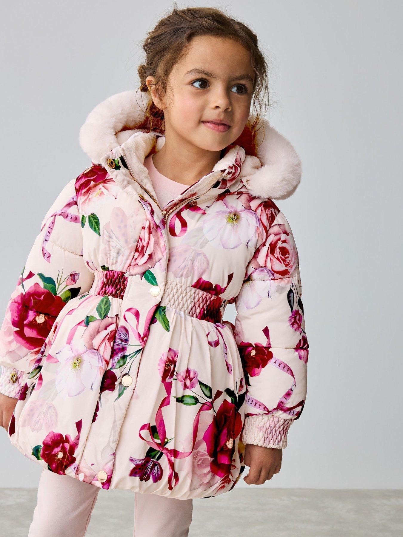 Image 1 of 6 of Ted Baker Younger Girls Bubble Coat - Pink