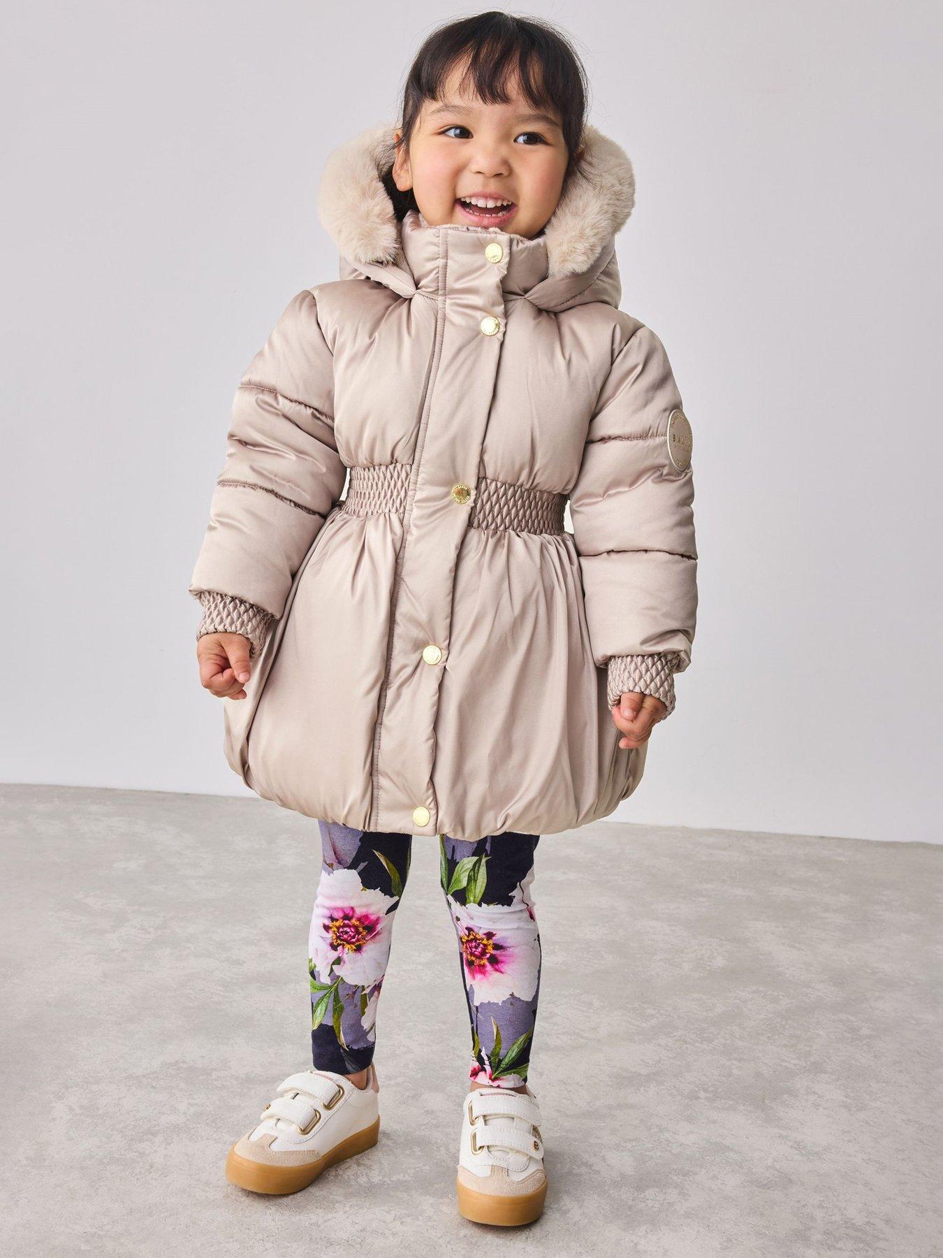 Ted Baker Younger Girls Bubble Coat - Beige