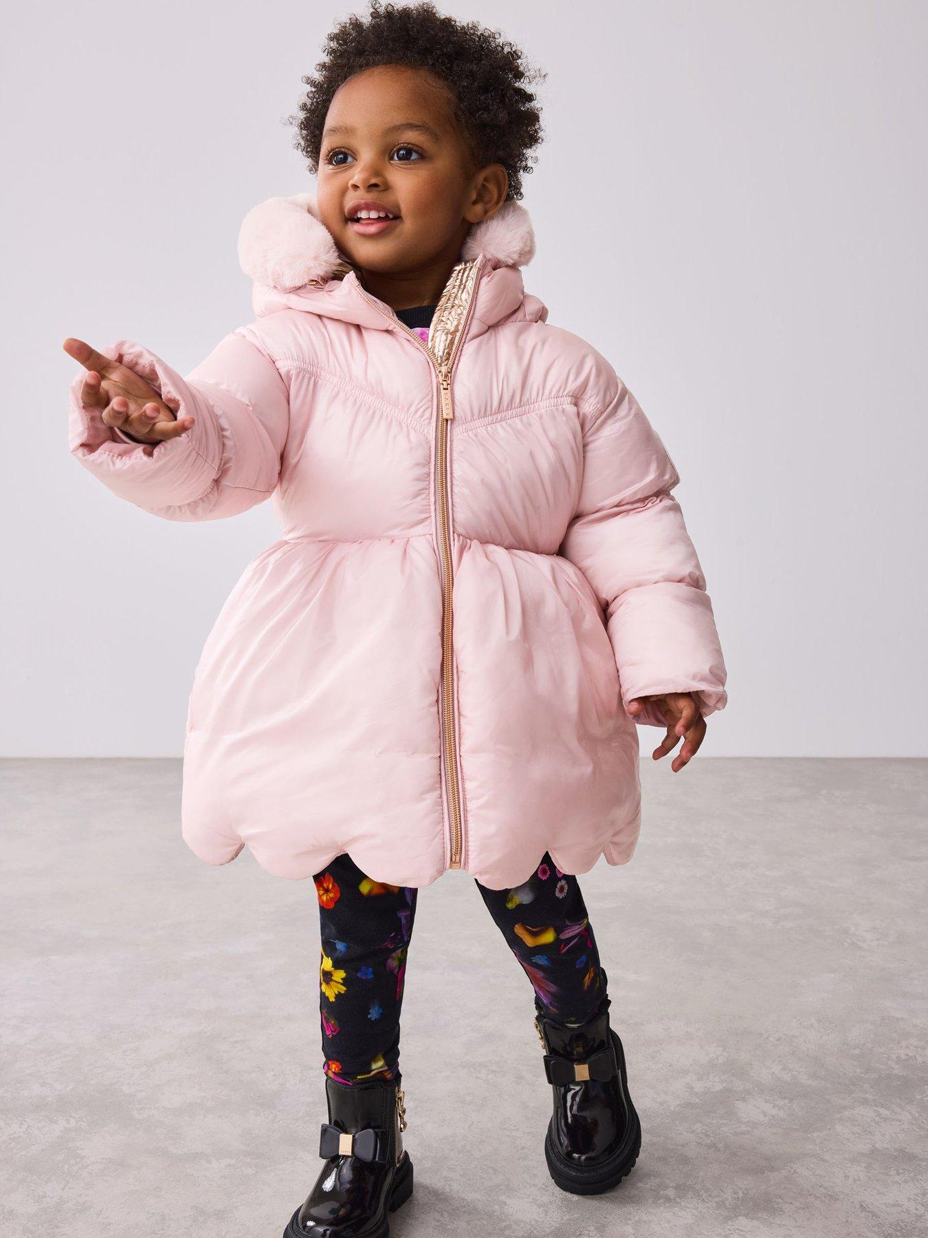 Wrap Coat Ted Baker Baby Pink Coat Ted Baker Younger Girls Scalop