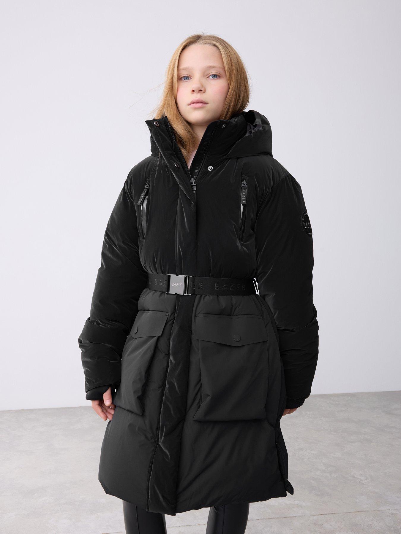 Ted Baker Older Girls Parka Coat - Black | Littlewoods