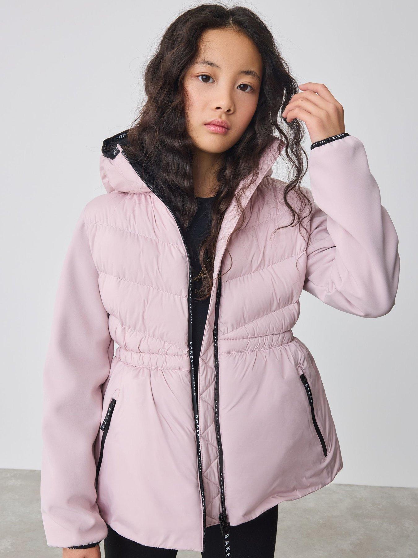 undefined Girls Lightweight Coat - Purple / Pink