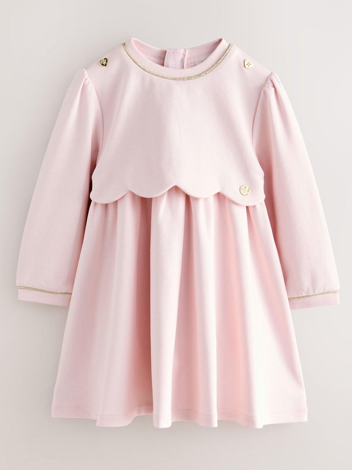 Ted Baker Younger Girls Scalop Dress - Pink