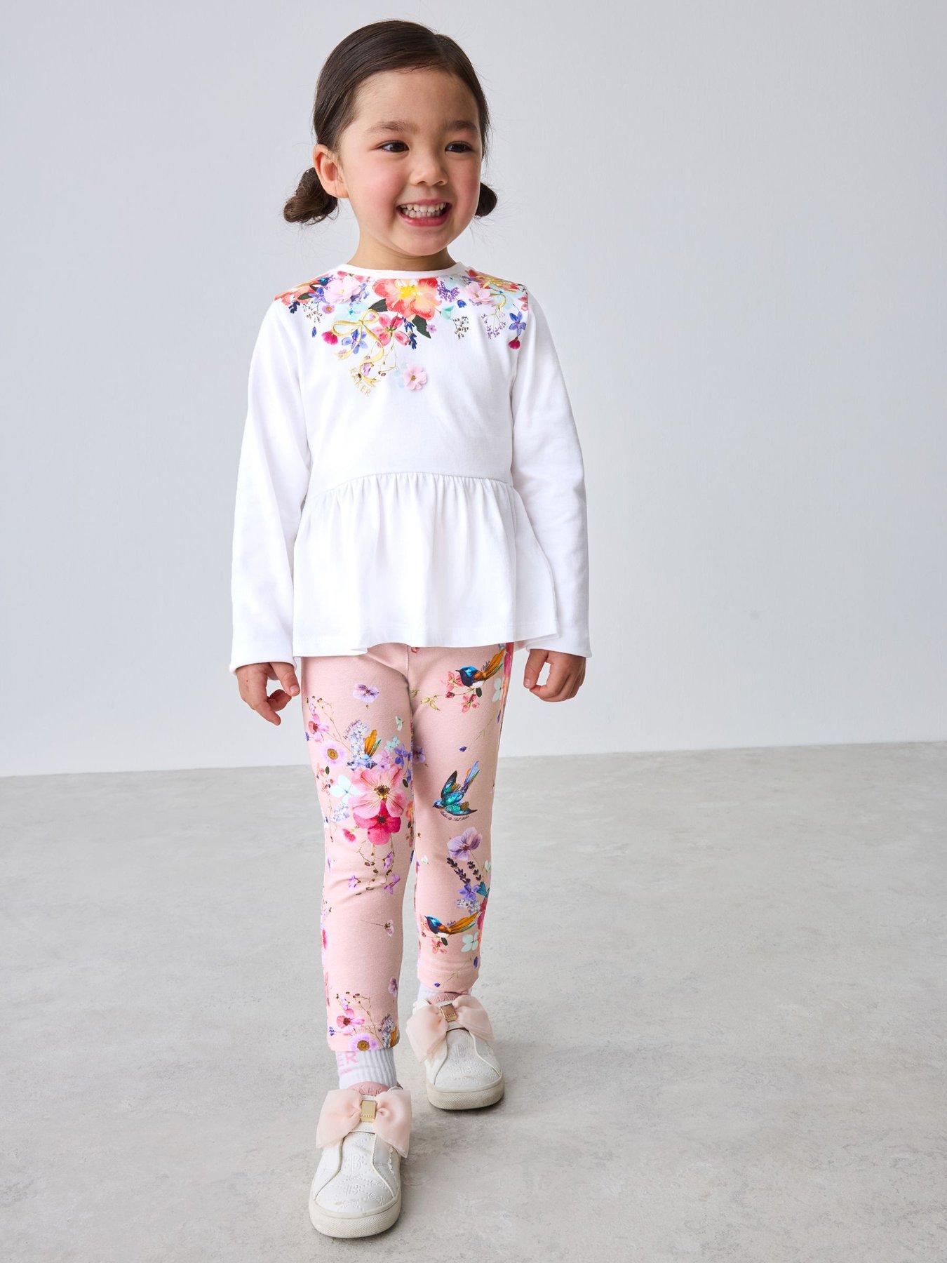 Ted Baker Younger Girls T-Shirt  &  Legging Set - Pink