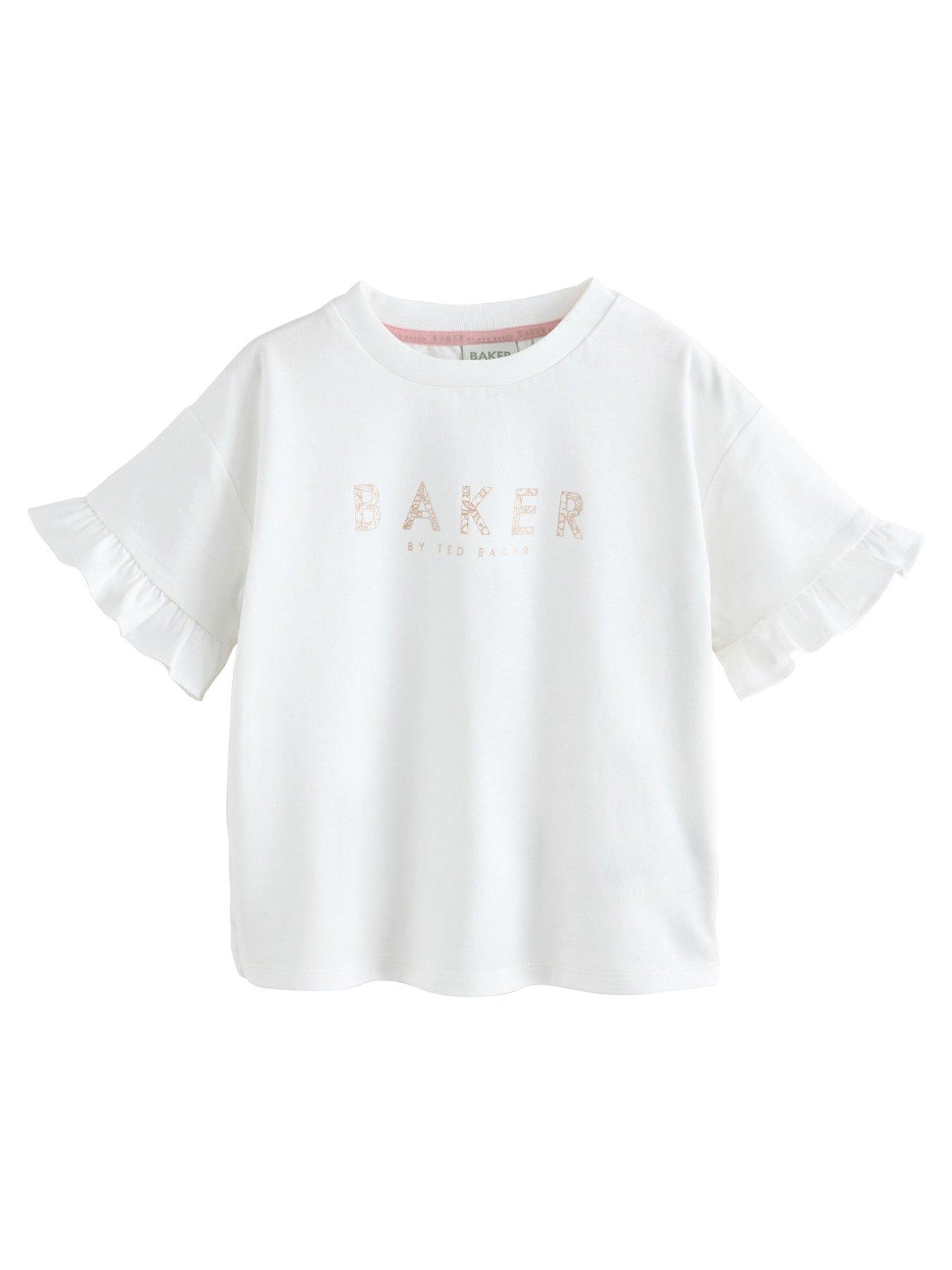  image of ted-baker-younger-girls-3-pack-bow-t-shirt-multi