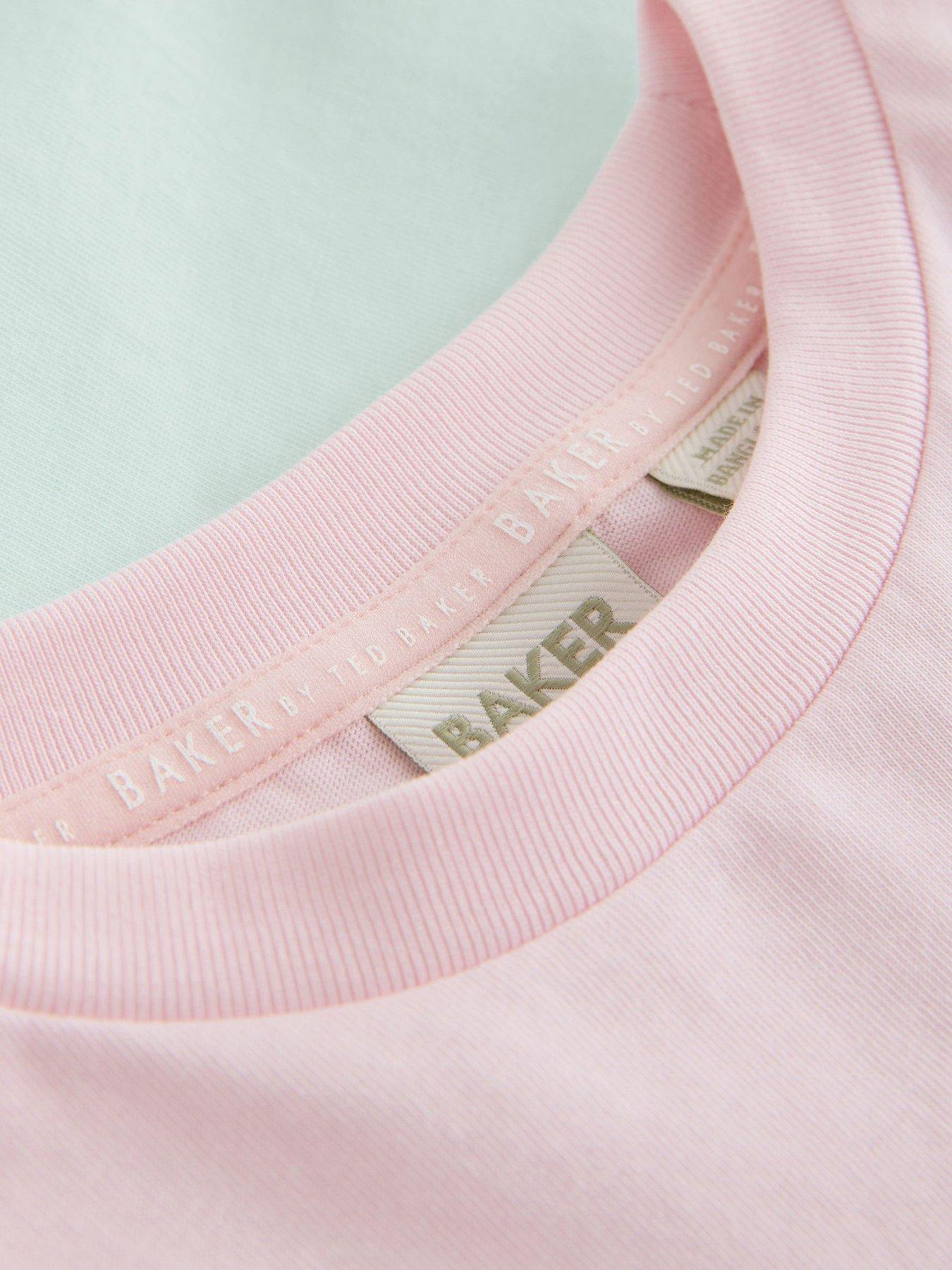Image 7 of 7 of Ted Baker Younger Girls 3 Pack Logo T-shirt - Pink