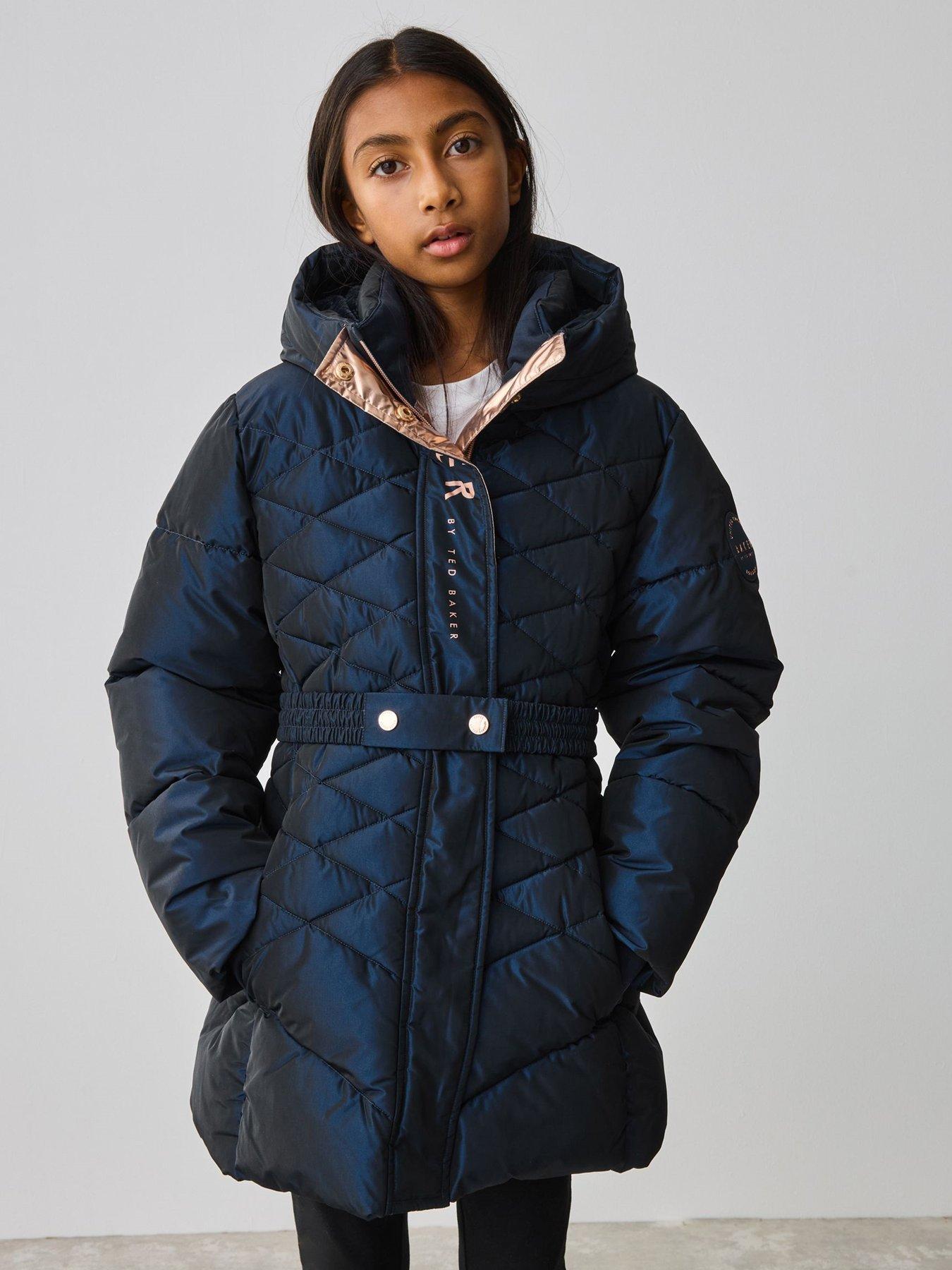 undefined Older Girls Midweight Coat - Navy