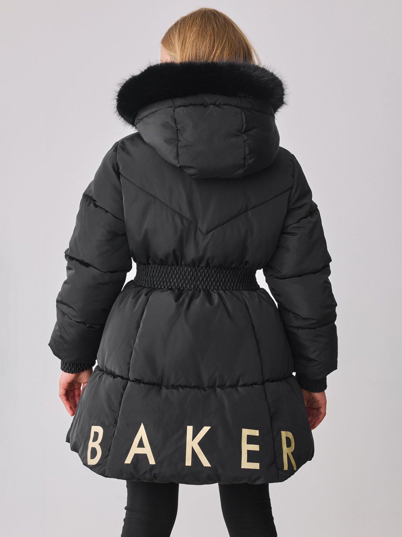 Image 2 of 6 of Ted Baker Older Girls Skirted Coat - Black