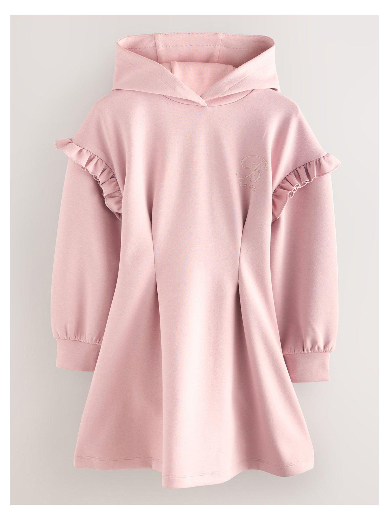 Ted Baker Older Girls Luxe Hooded Dress - Pink