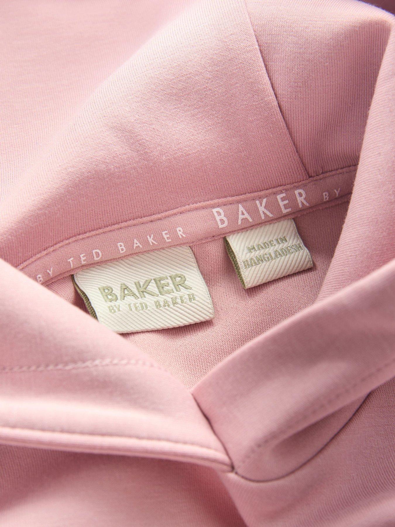  image of ted-baker-older-girls-luxe-hooded-dress-pink