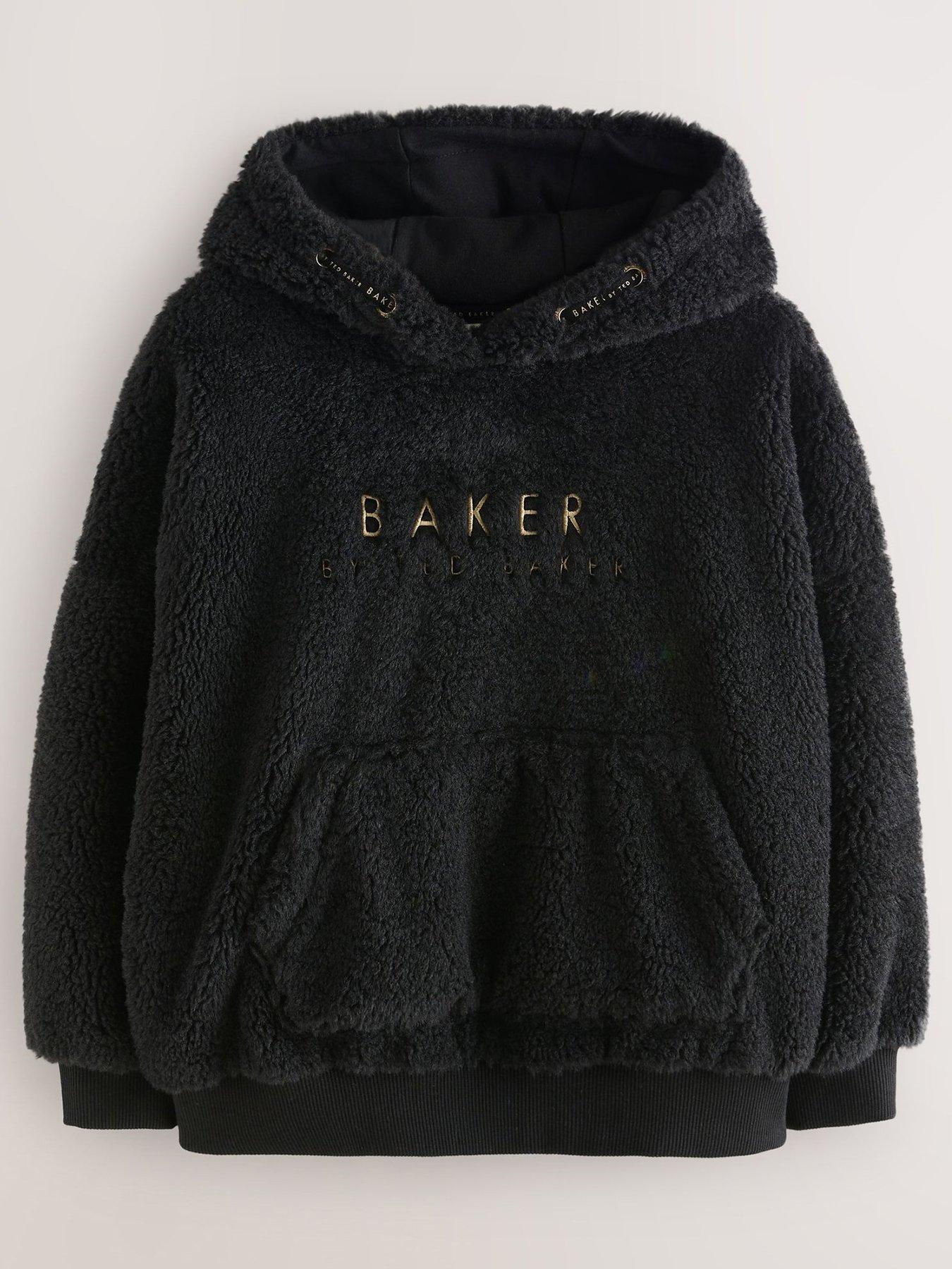 Image 2 of 7 of Ted Baker Older Girls Fleece Hoodie - Black