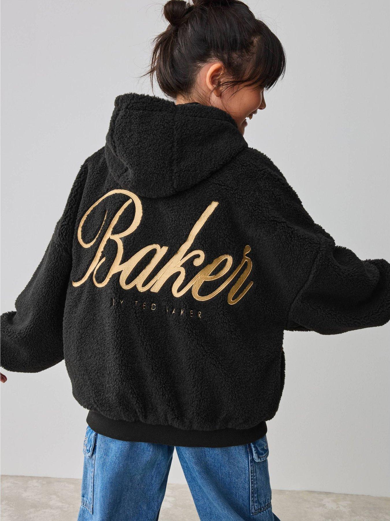 Image 4 of 7 of Ted Baker Older Girls Fleece Hoodie - Black