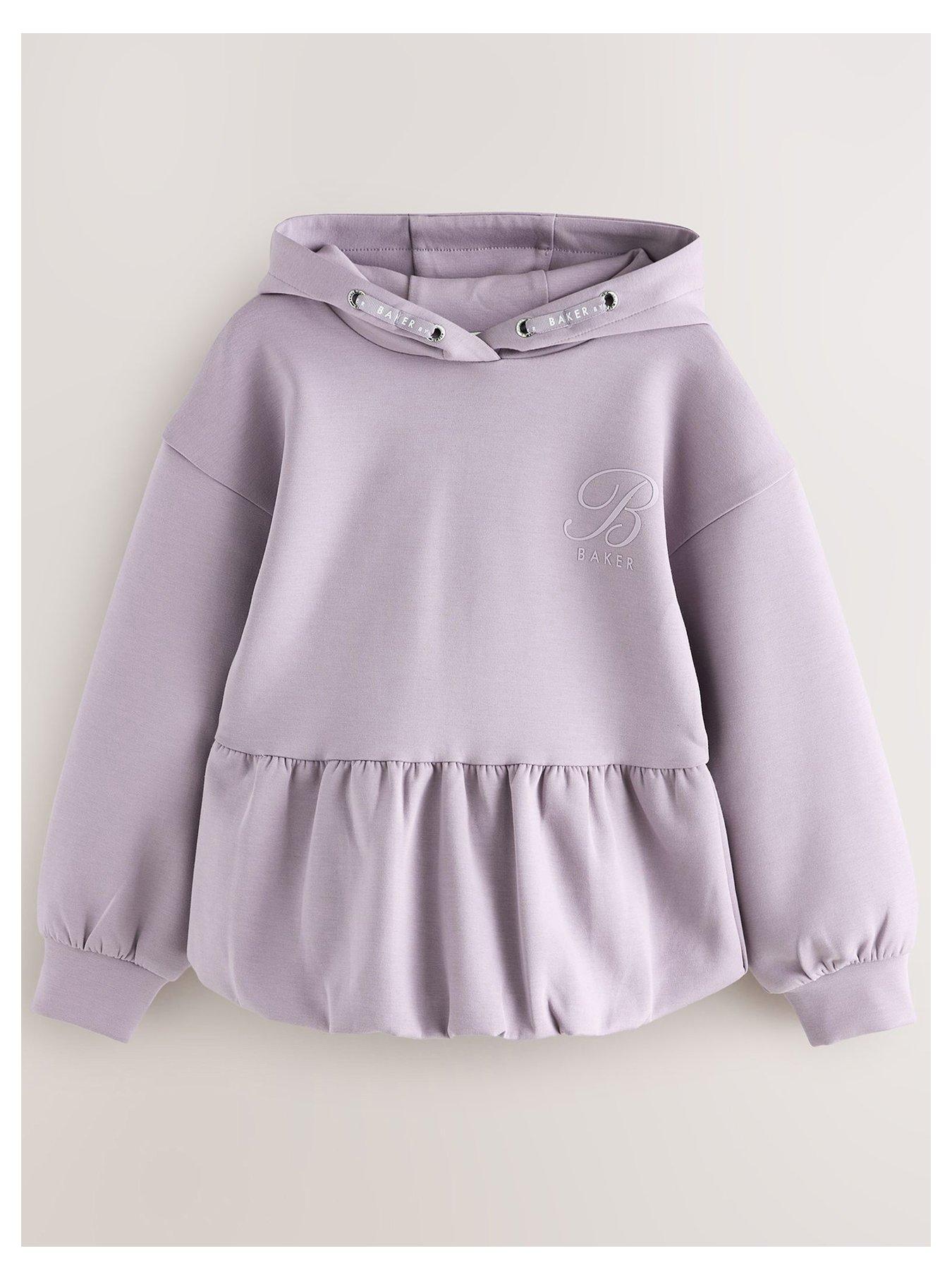Ted Baker Older Girls Peplum Hem Hoodie - Purple