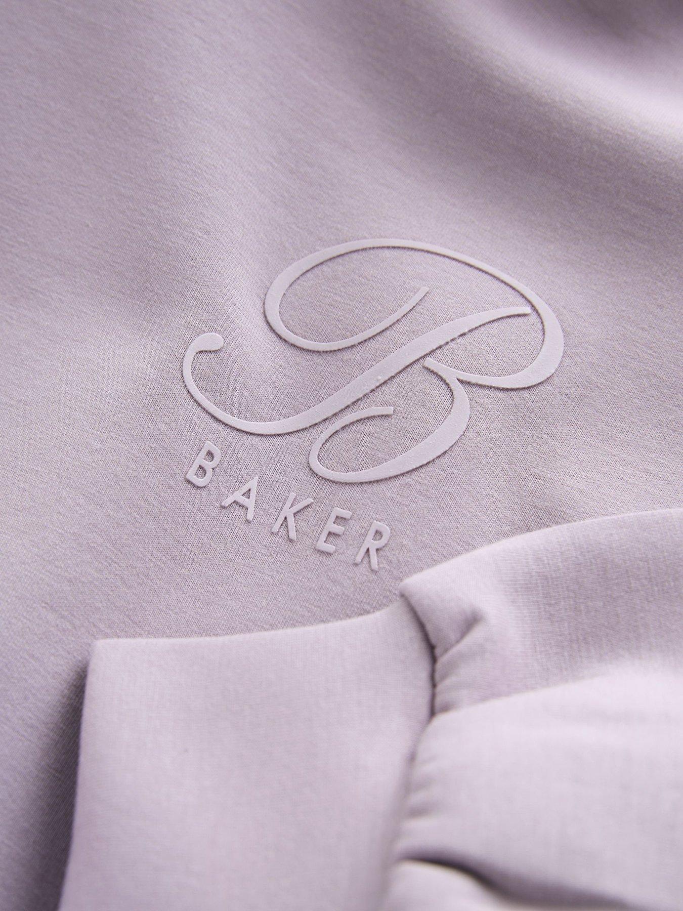  image of ted-baker-older-girls-peplum-hem-hoodie-purple