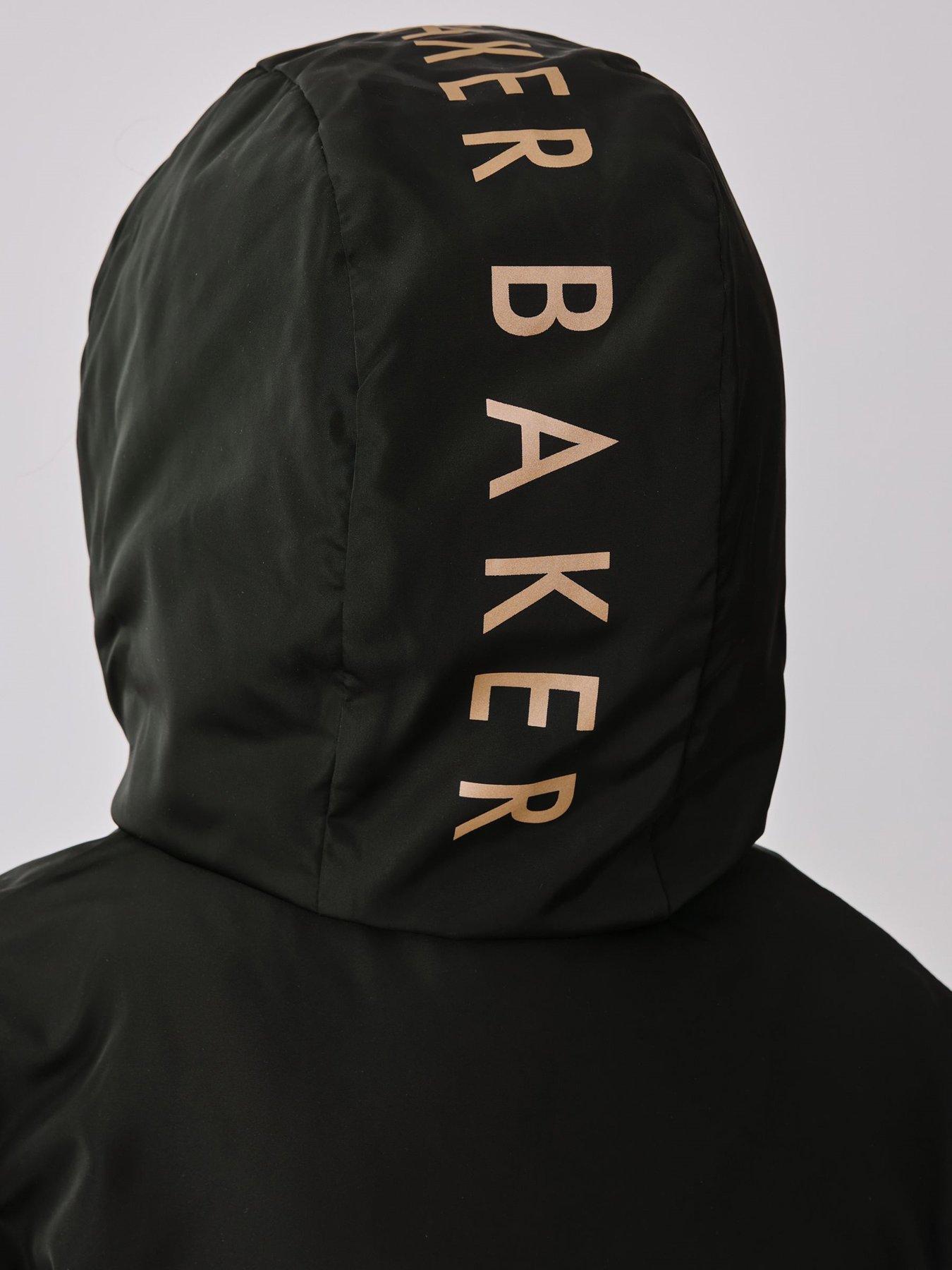 Image 4 of 6 of Ted Baker Older Girls Bow Coat - Black