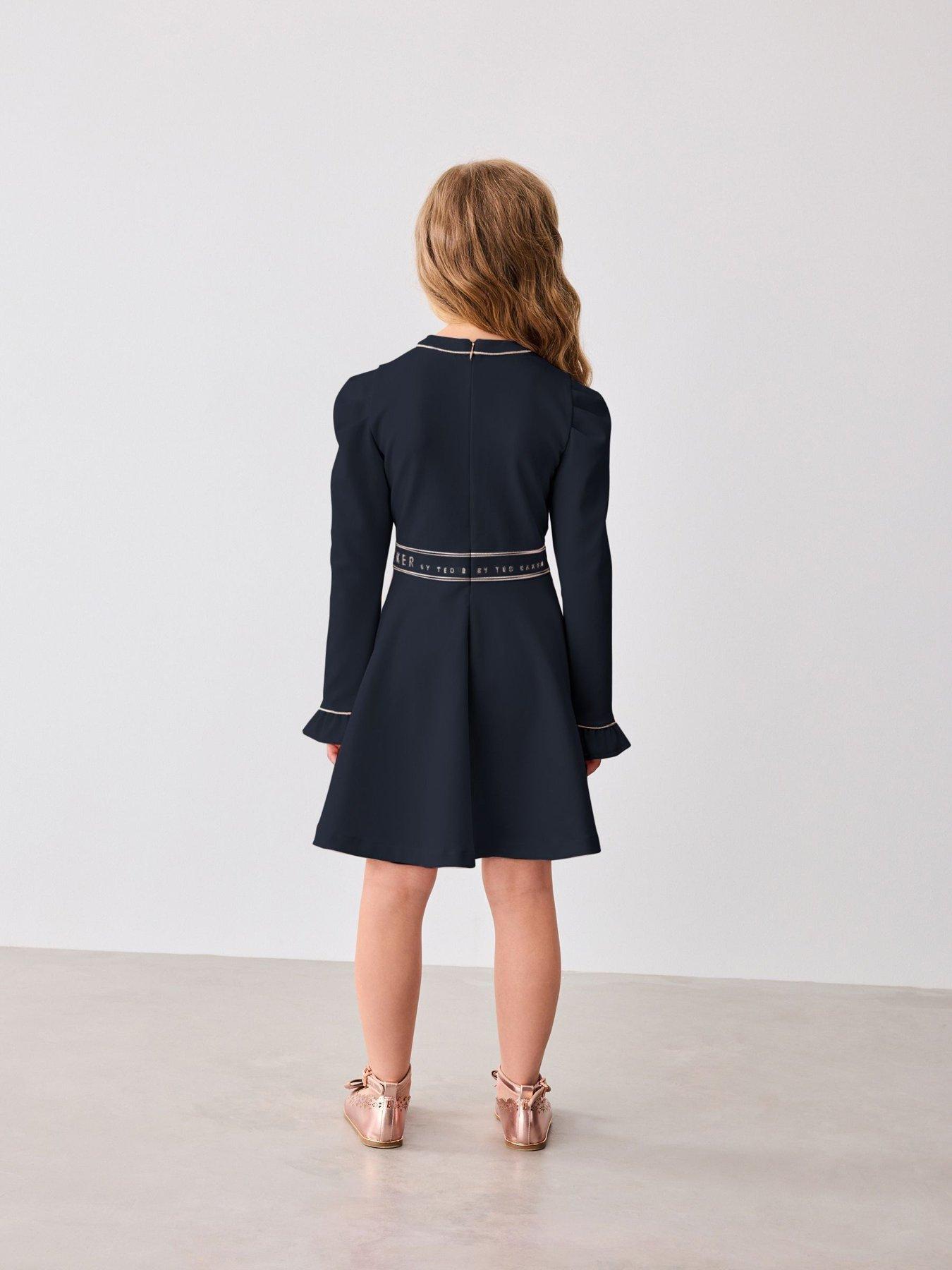  image of ted-baker-younger-girls-dress-navy