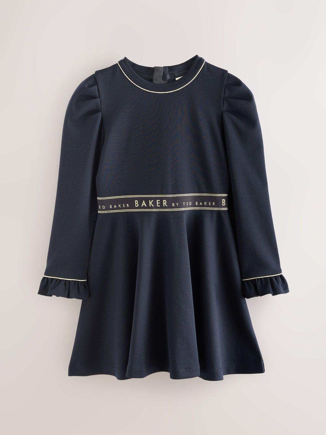 image of ted-baker-younger-girls-dress-navy