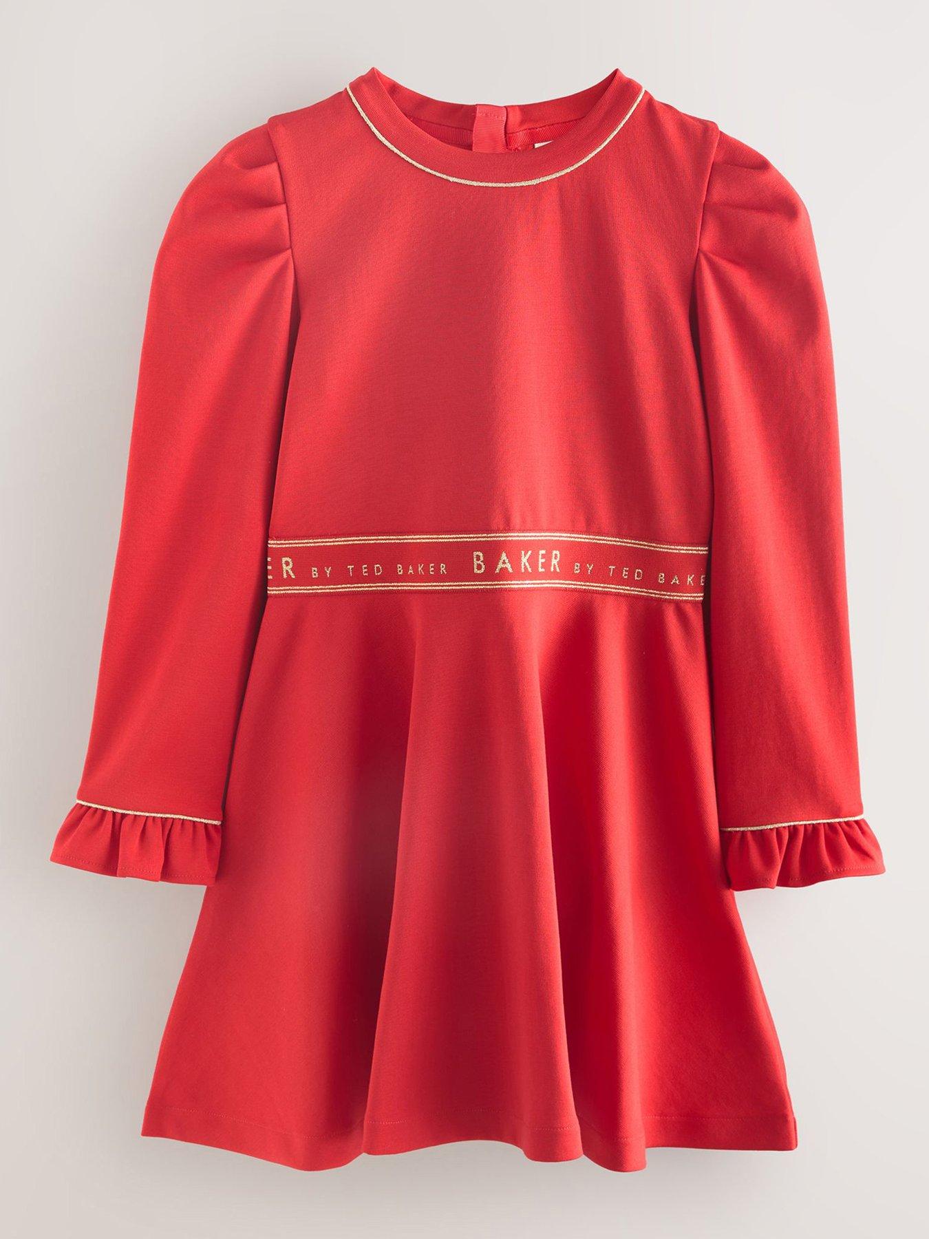 undefined Younger Girls Dress - Red