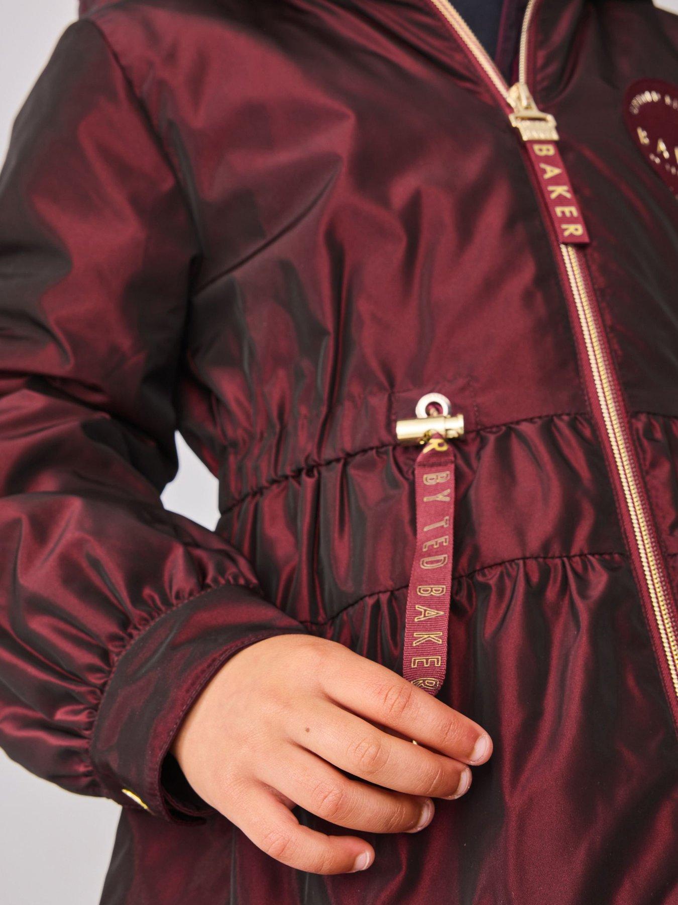  image of ted-baker-girls-tiered-coat-pink