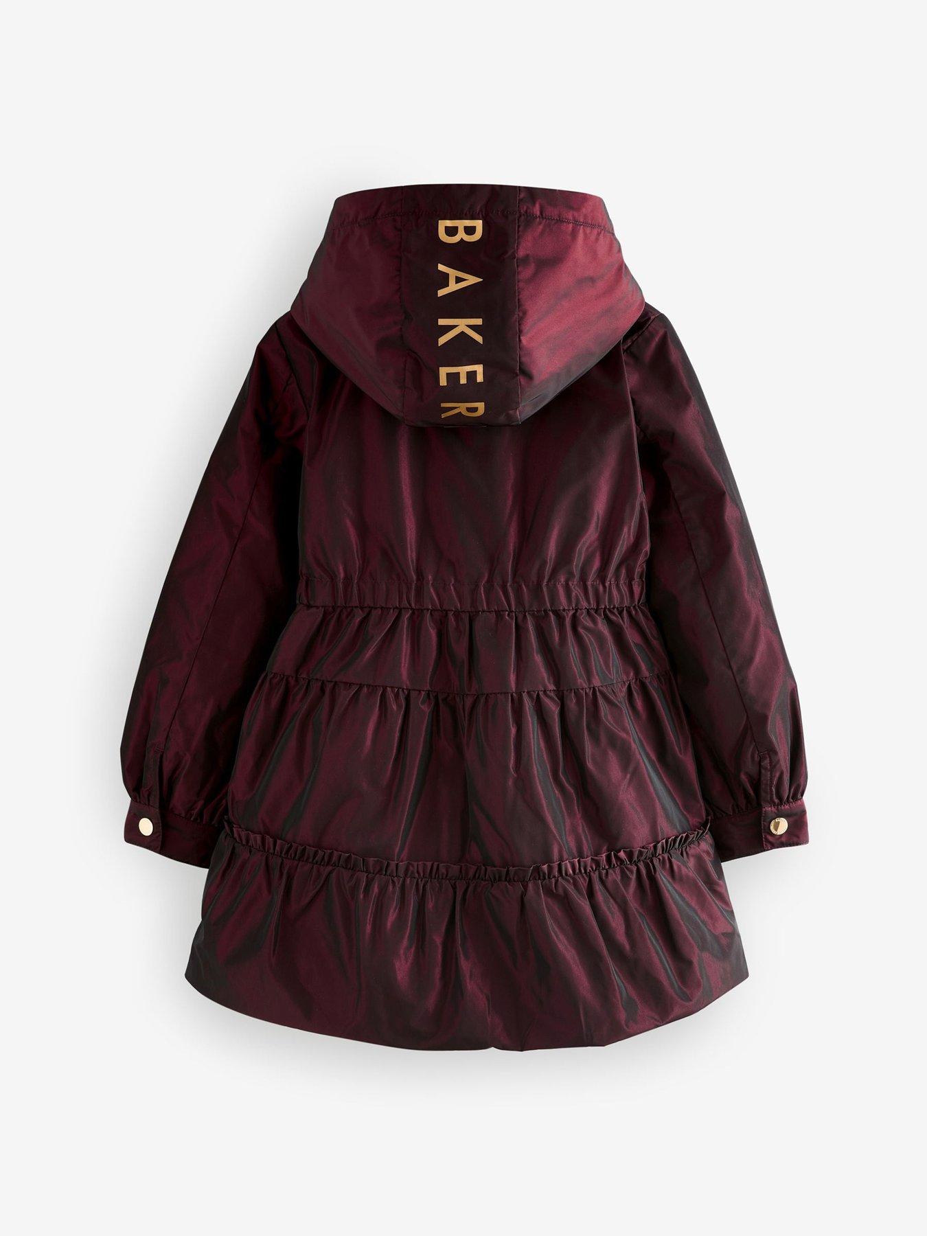  image of ted-baker-girls-tiered-coat-pink