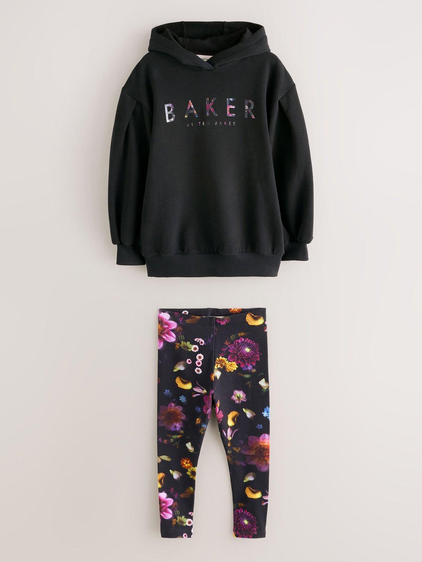 undefined Older Girls Hoodie & Legging Set - Black