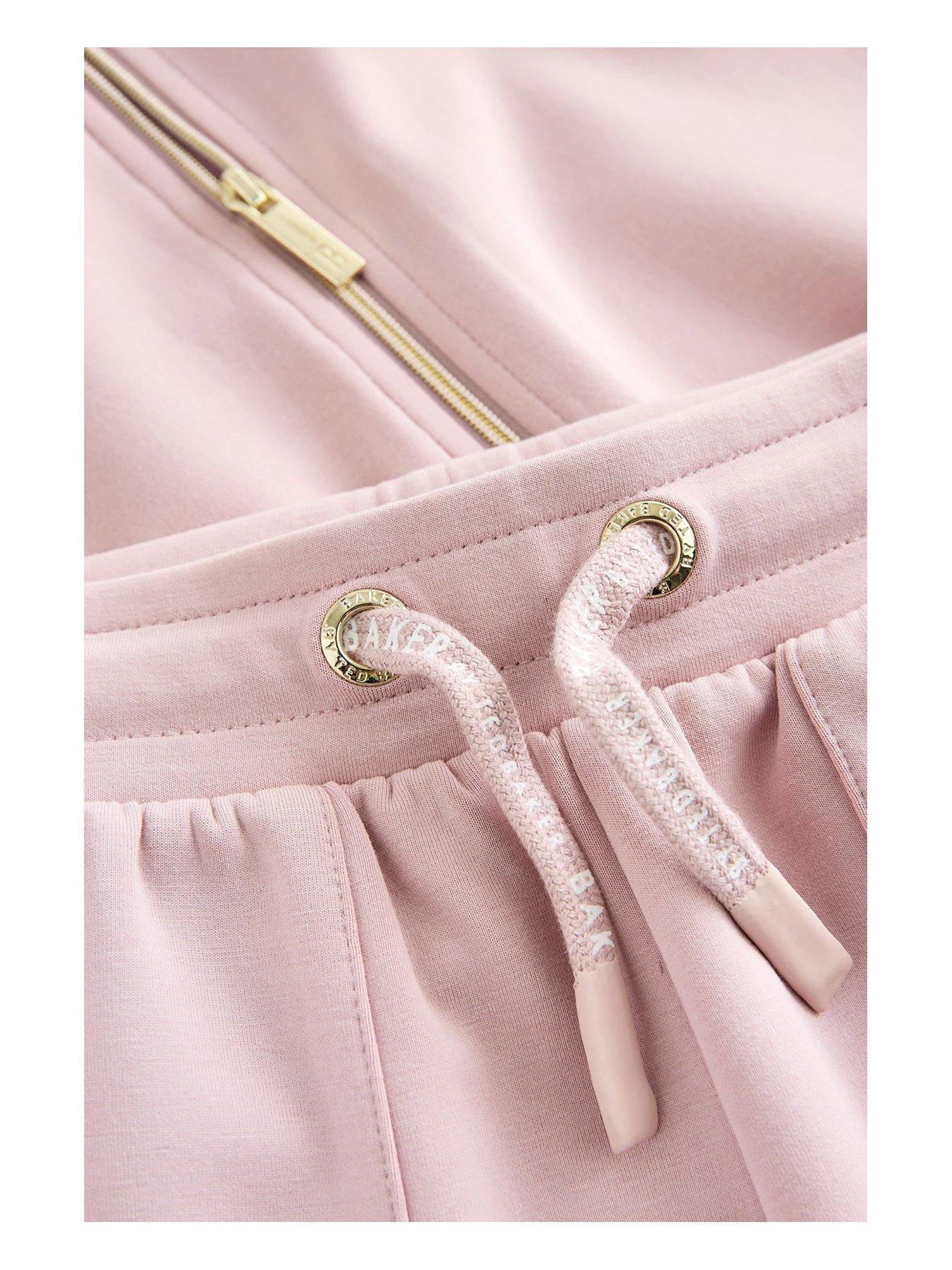  image of ted-baker-older-girls-jacket-amp-jogger-set-pink