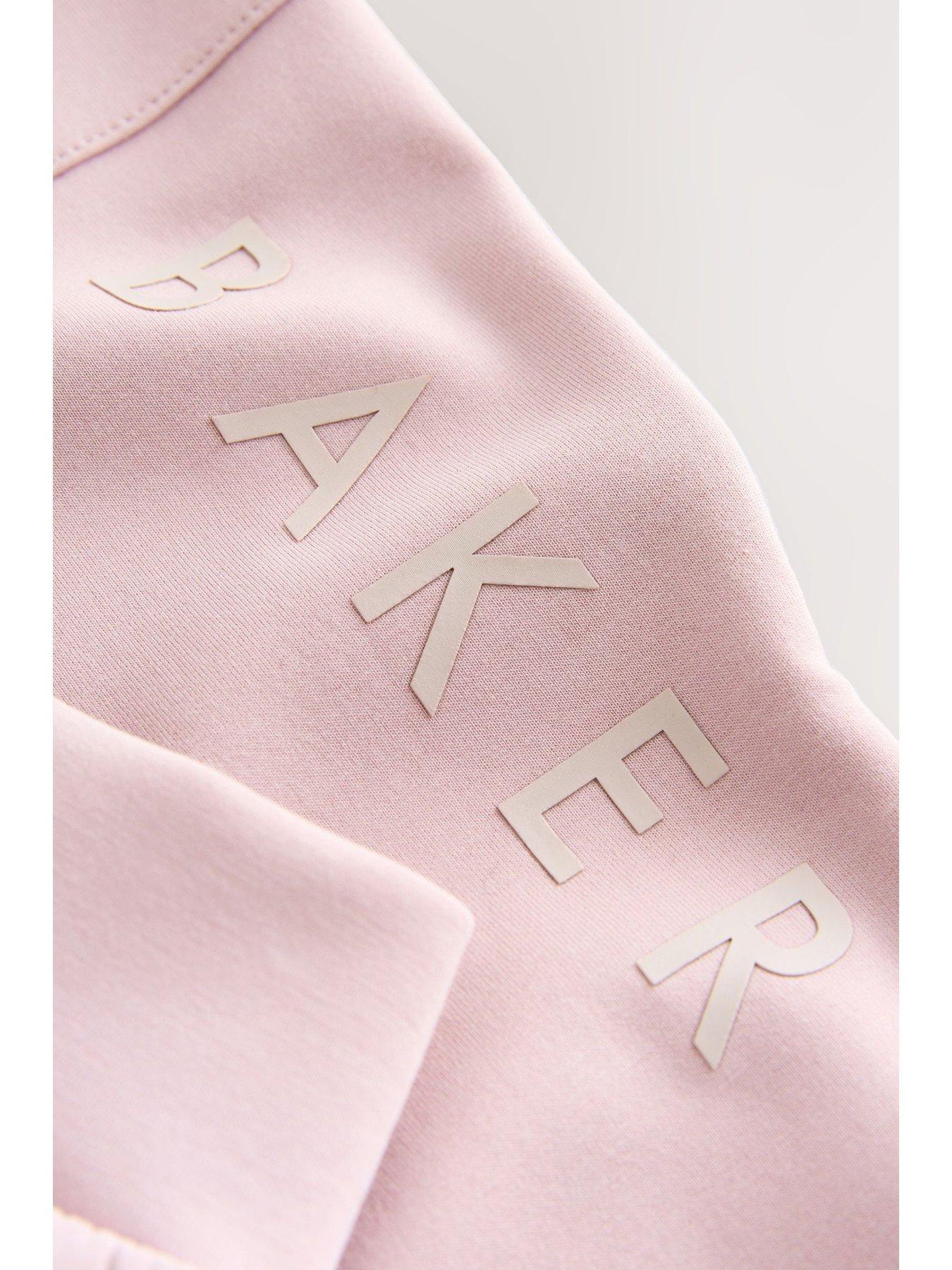  image of ted-baker-older-girls-jacket-amp-jogger-set-pink