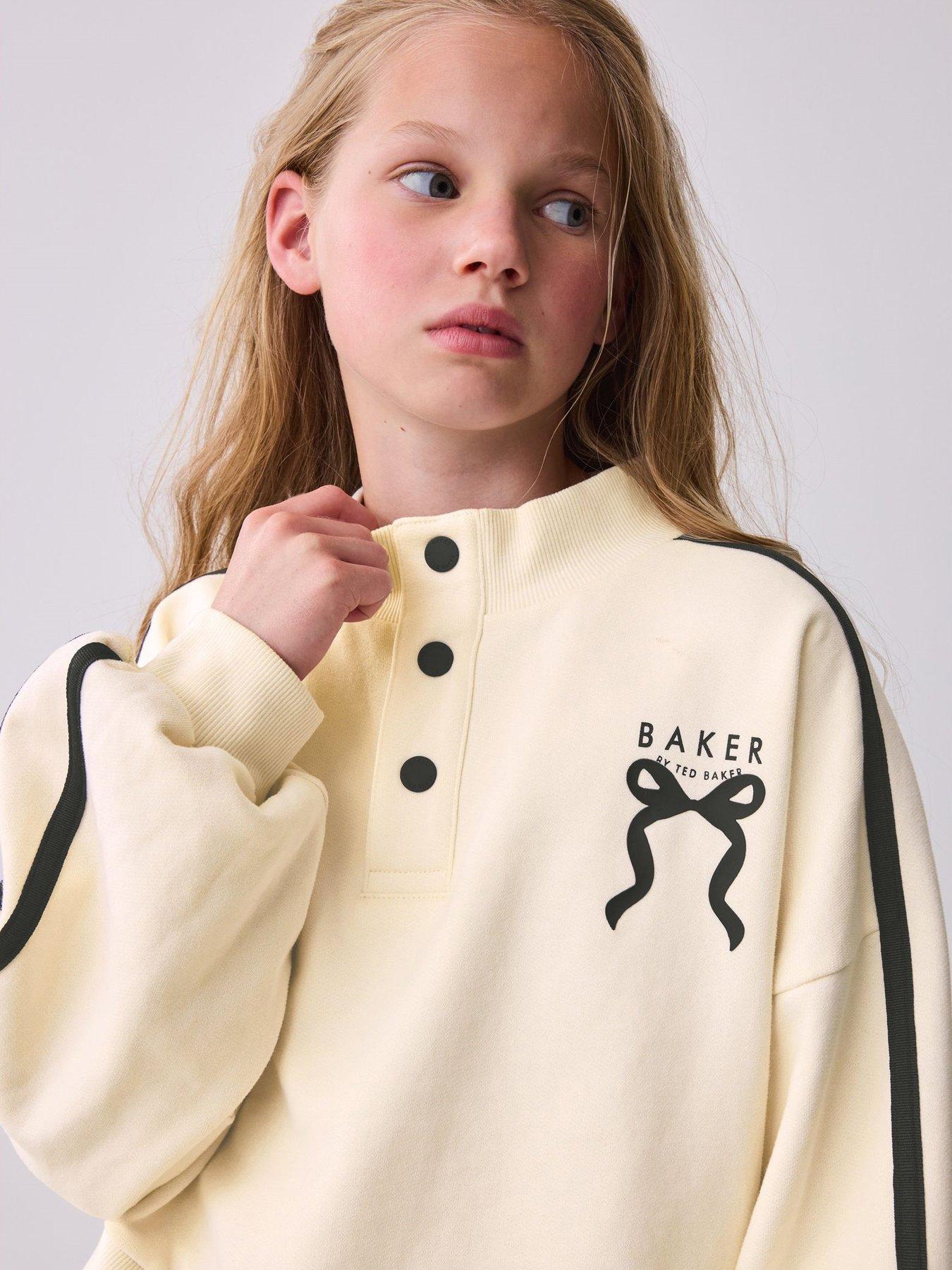 Image 5 of 7 of Ted Baker Older Girls Sweat Top &amp; Jogger Set - Beige