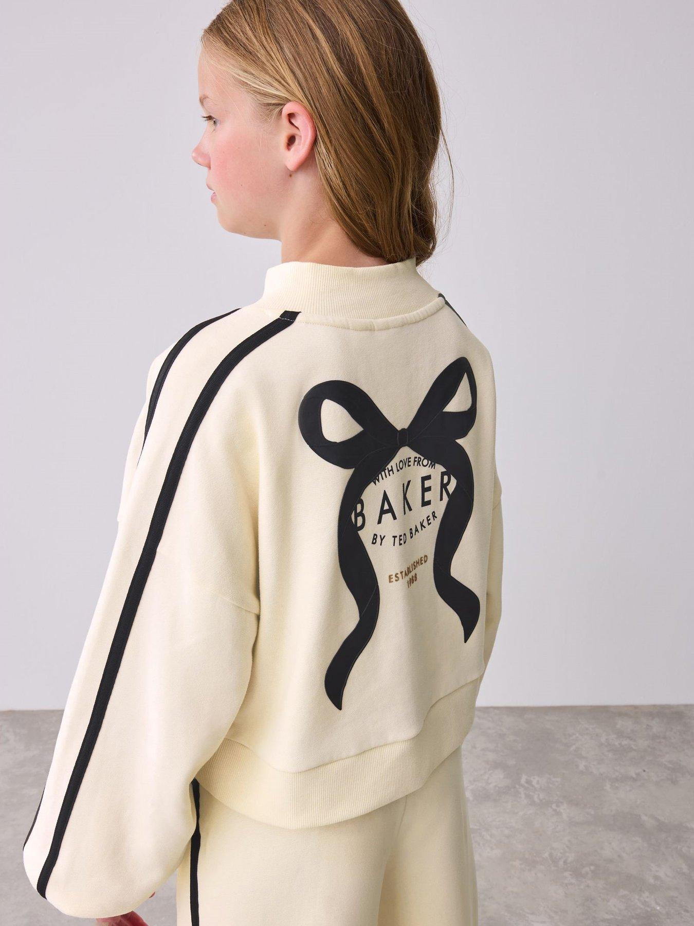 Image 6 of 7 of Ted Baker Older Girls Sweat Top &amp; Jogger Set - Beige