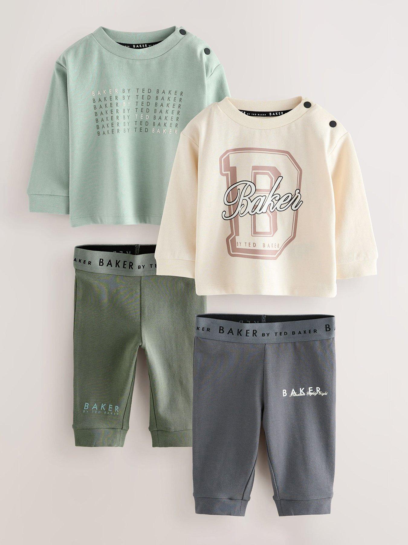 undefined Baby Boys 2 Pack T-Shirt And Legging Set - Multi