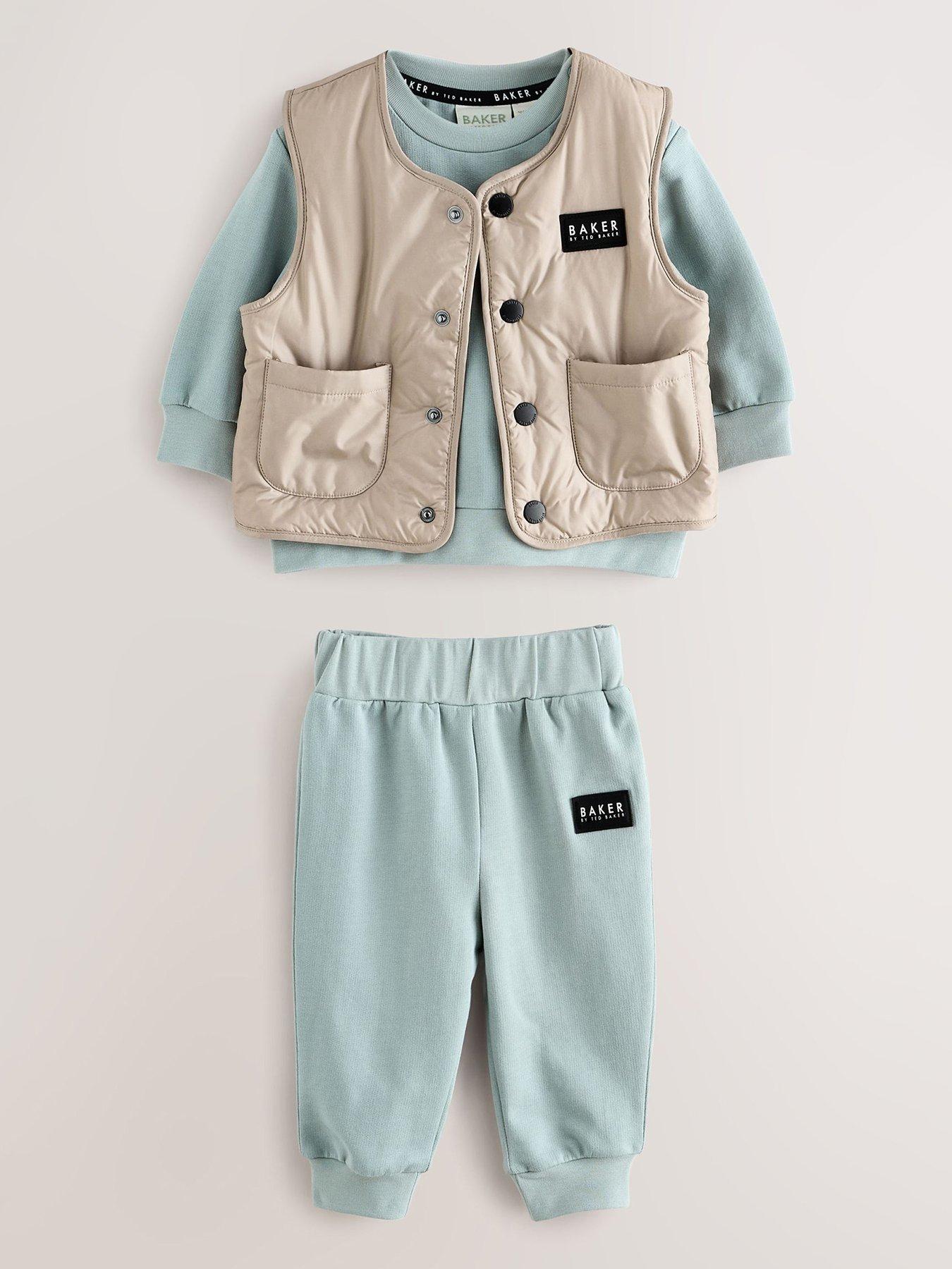 Ted Baker Baby Boys 3 Pack Gilet Set - Green