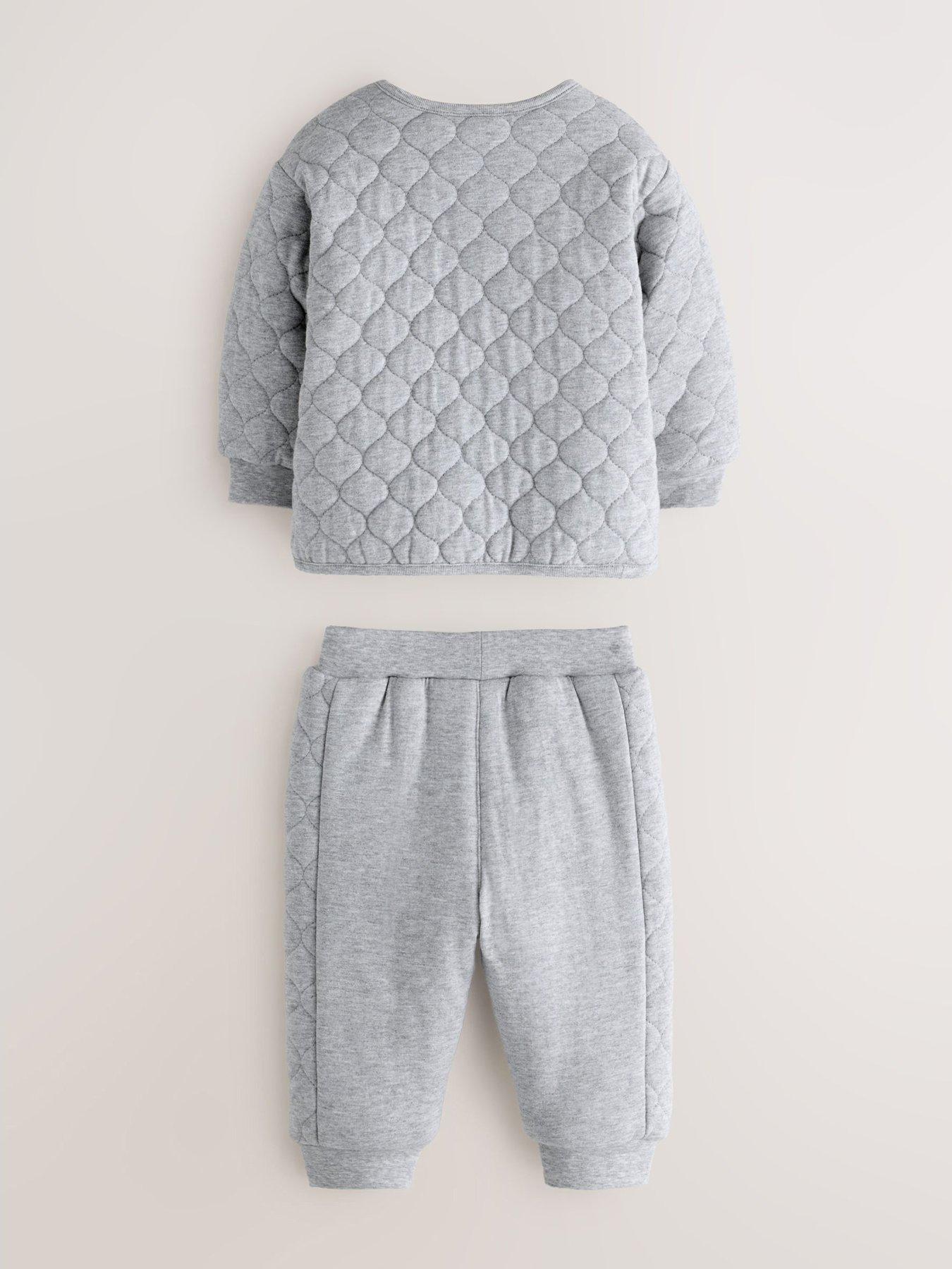 Image 2 of 6 of Ted Baker Baby Boys 3 Pack Jacket, Top & Trouser Set - Grey