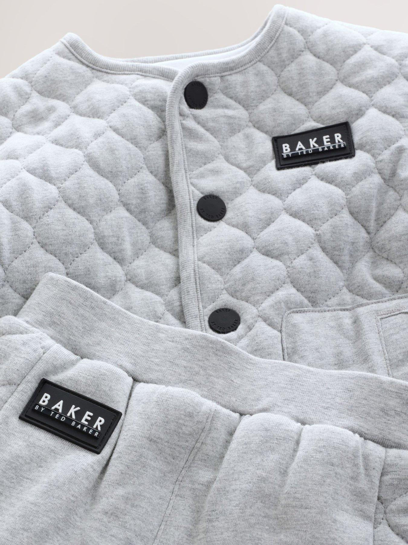 Image 4 of 6 of Ted Baker Baby Boys 3 Pack Jacket, Top & Trouser Set - Grey