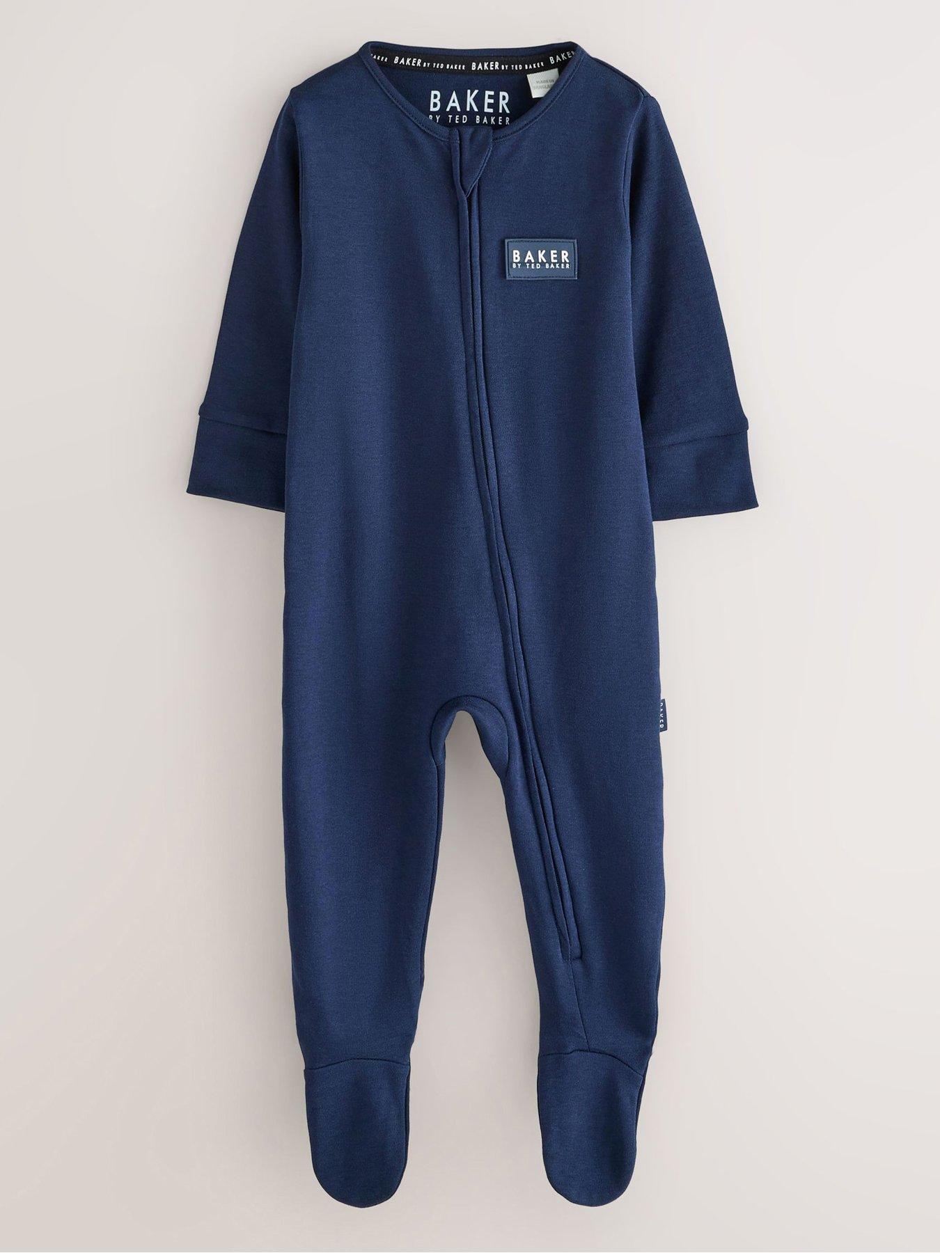 Image 5 of 7 of Ted Baker Baby Boys 3 Pack Sleepsuits - Multi