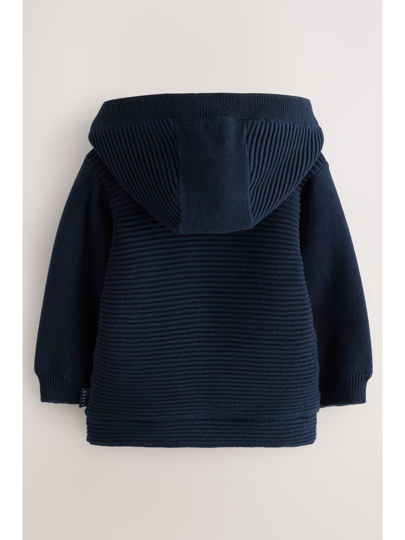 stillFront image of ted-baker-baby-boys-knitted-jacket-navy