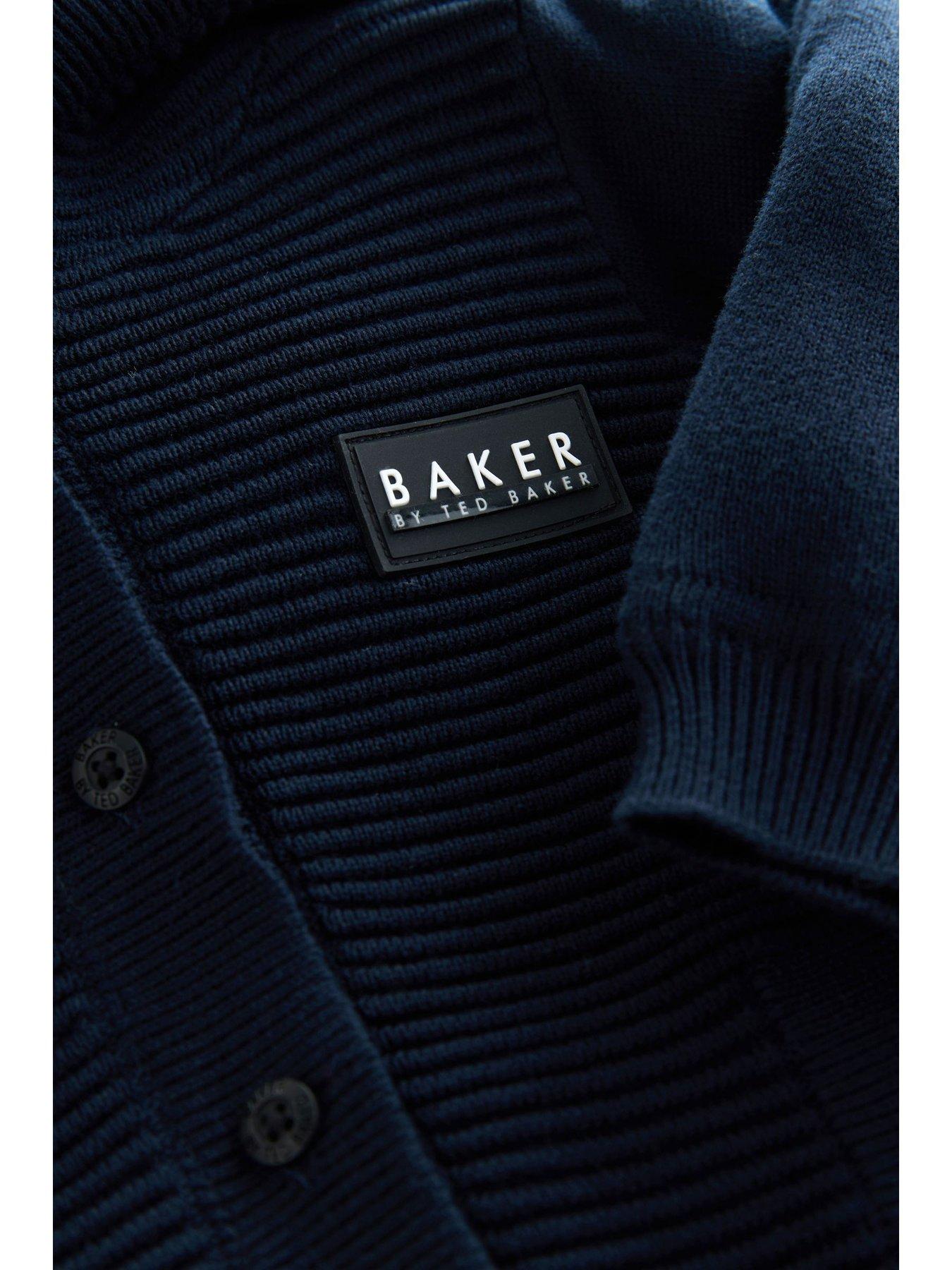  image of ted-baker-baby-boys-knitted-jacket-navy
