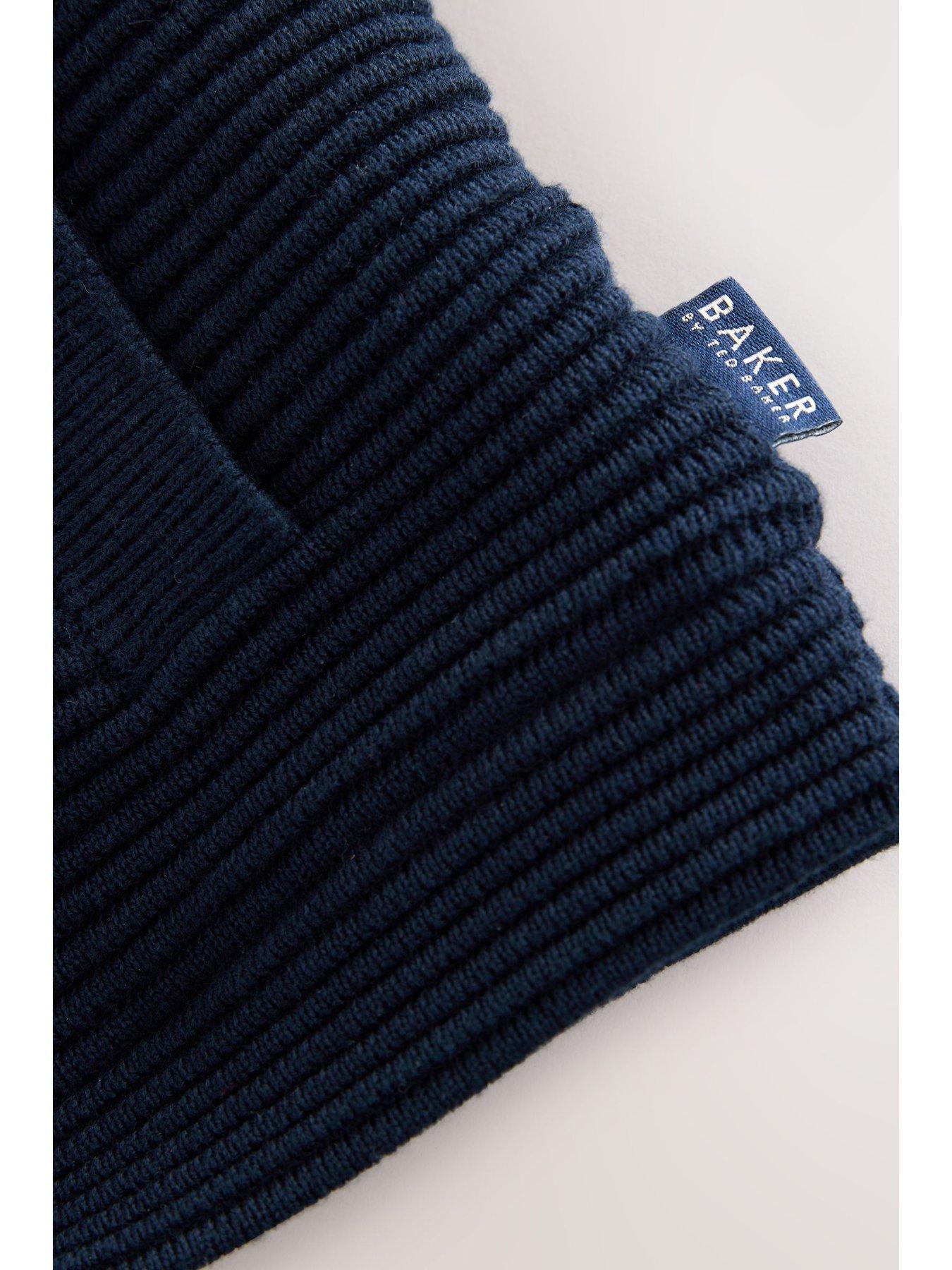  image of ted-baker-baby-boys-knitted-jacket-navy