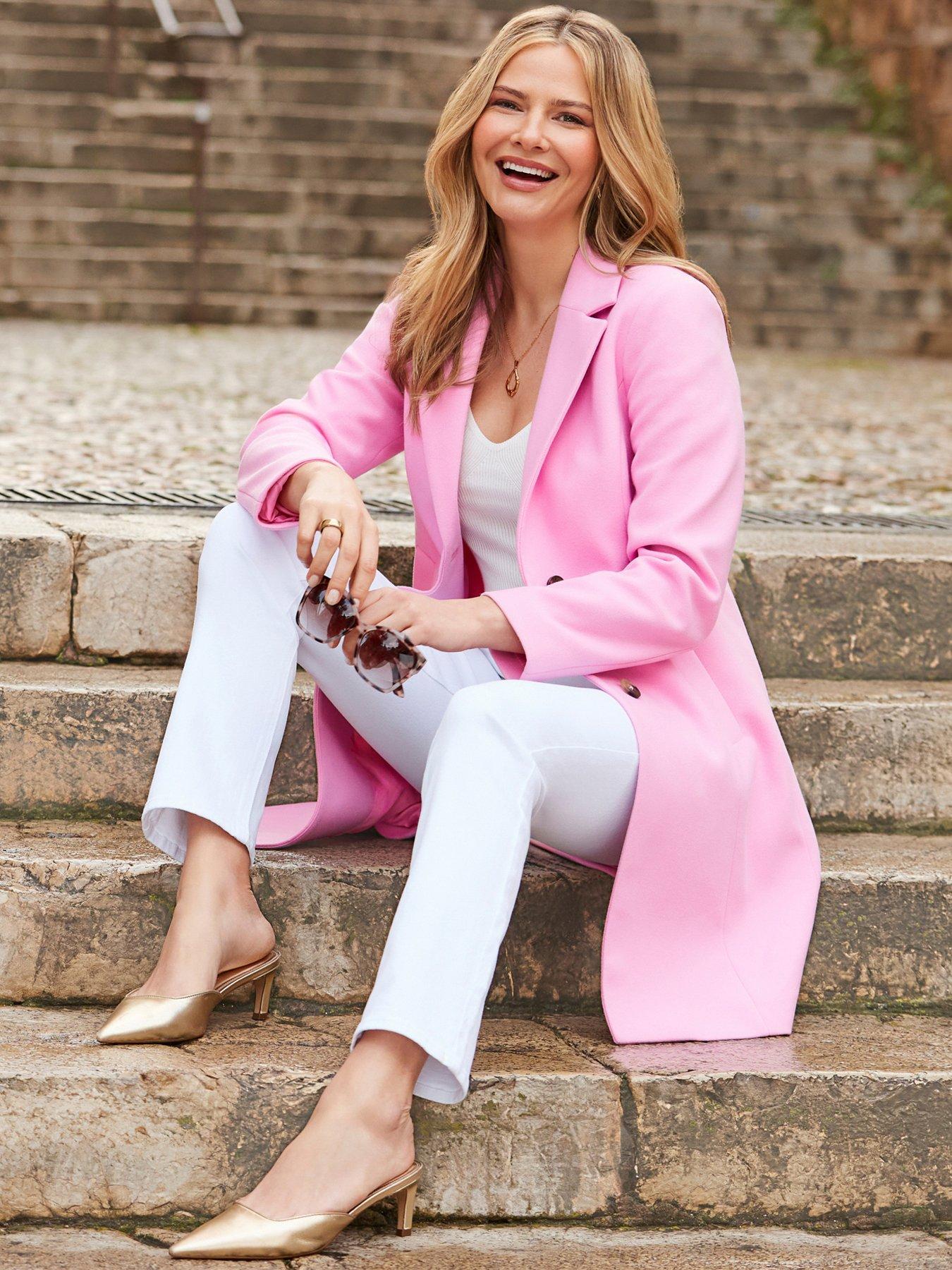 undefined Pale Pink Formal Pvl Coat