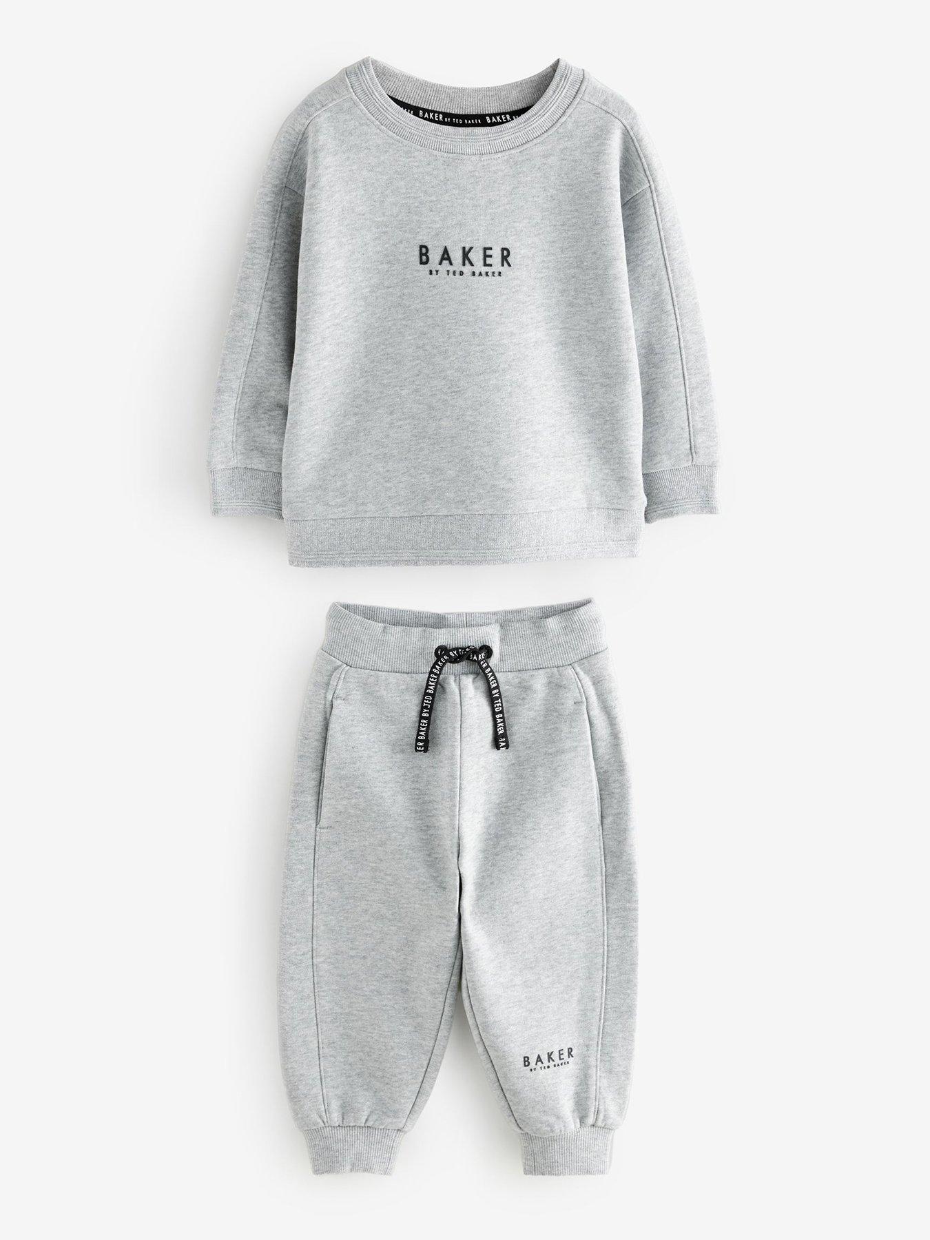 undefined Younger Boys Sweat Top  &  Jogger Set - Grey