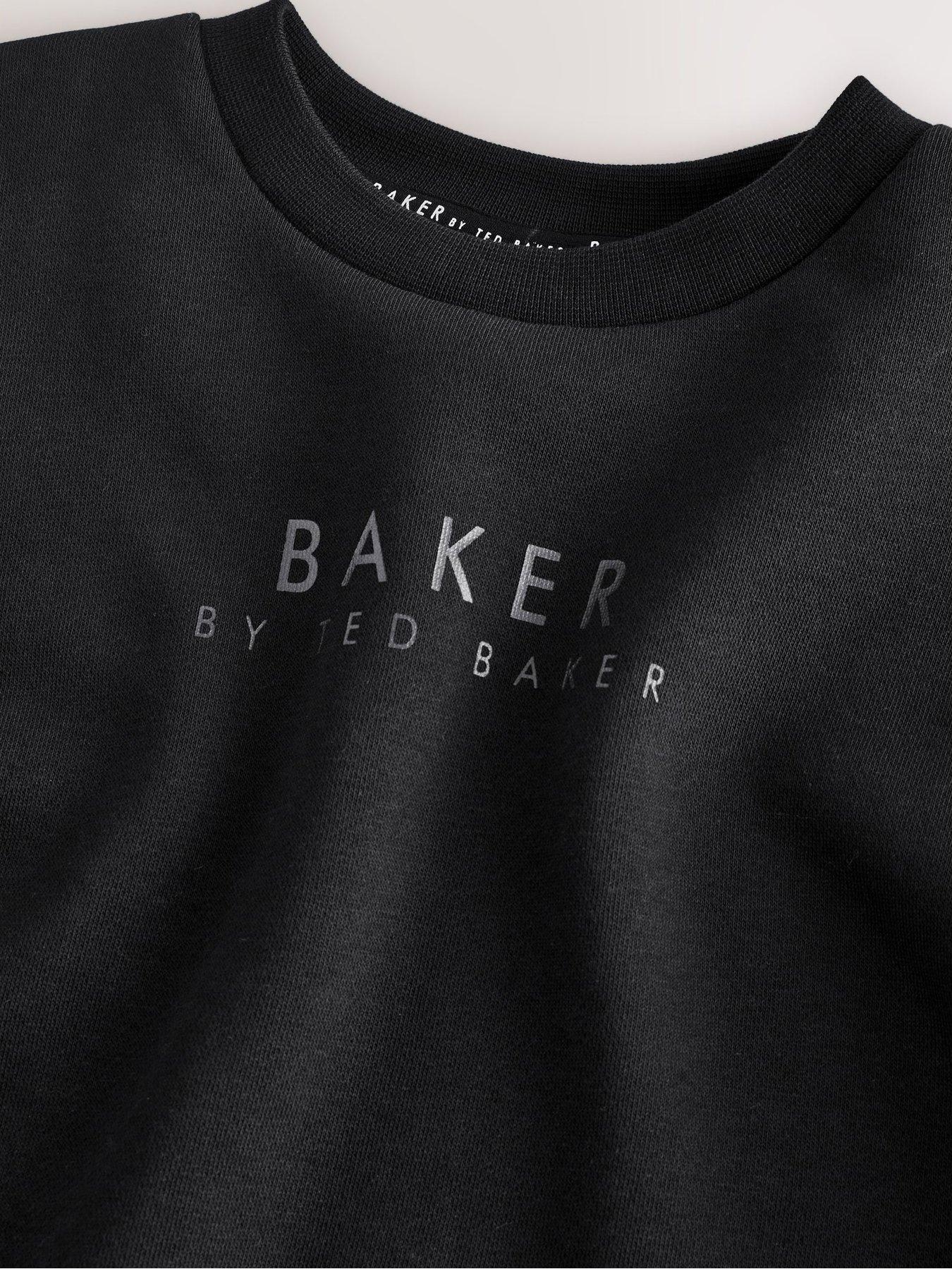 Image 3 of 5 of Ted Baker Younger Boys Sweat Top & Jogger Set - Black