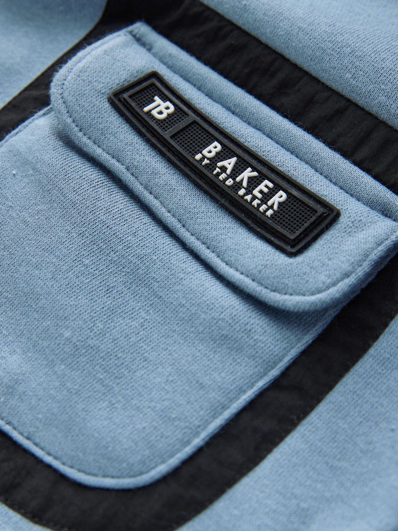  image of ted-baker-younger-boys-sweat-top-amp-jogger-set-blue