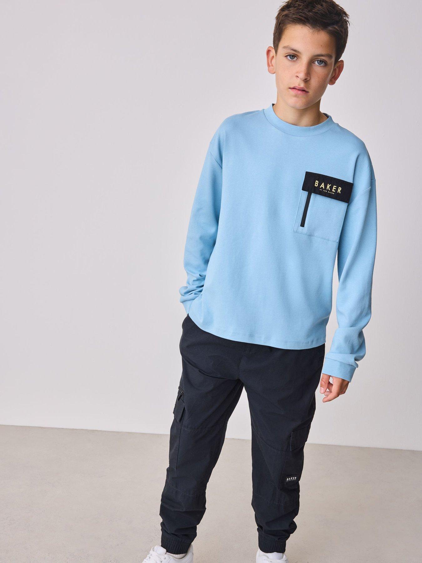 Ted Baker Younger Boys Panel T-Shirt - Blue