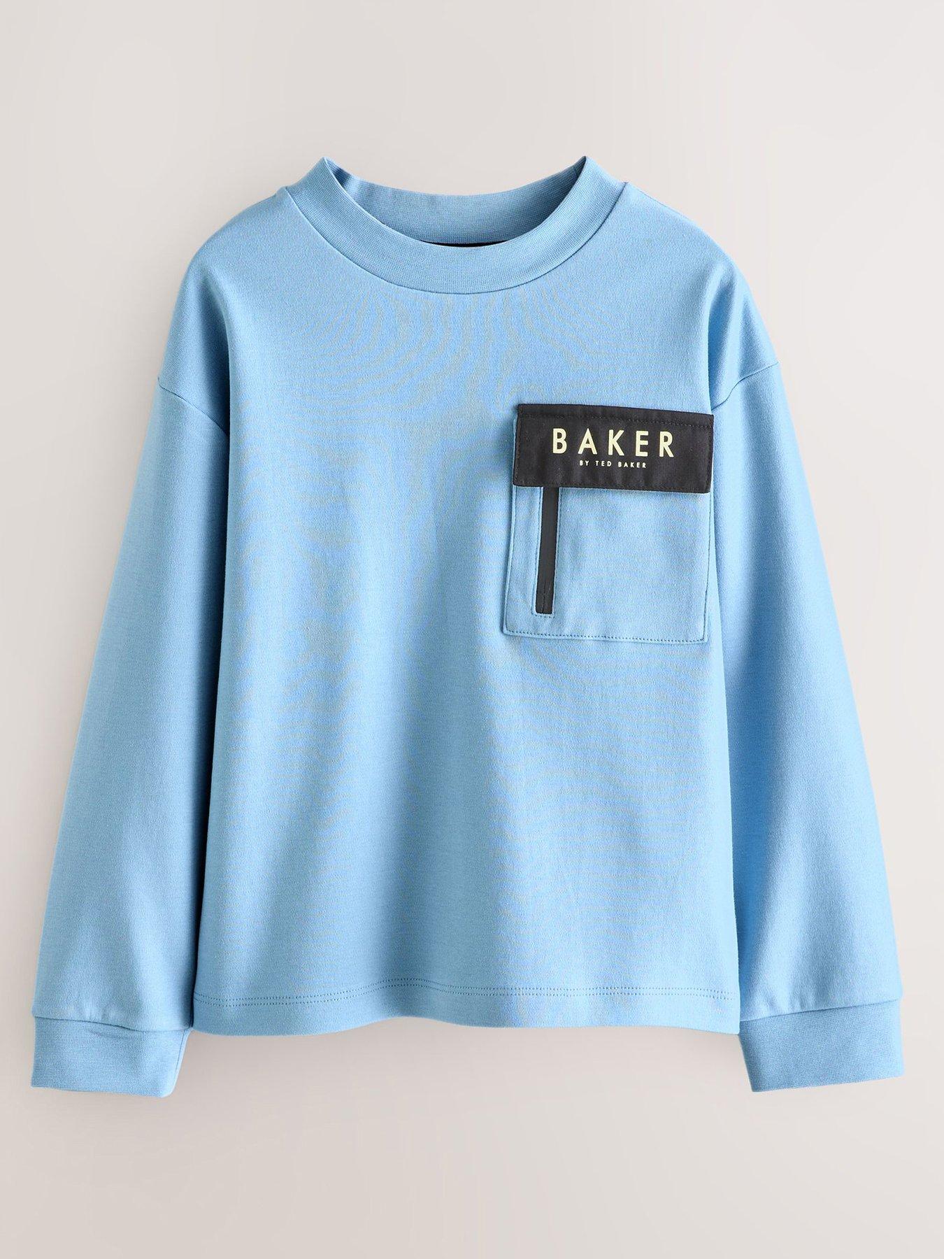 Image 2 of 7 of Ted Baker Younger Boys Panel T-Shirt - Blue