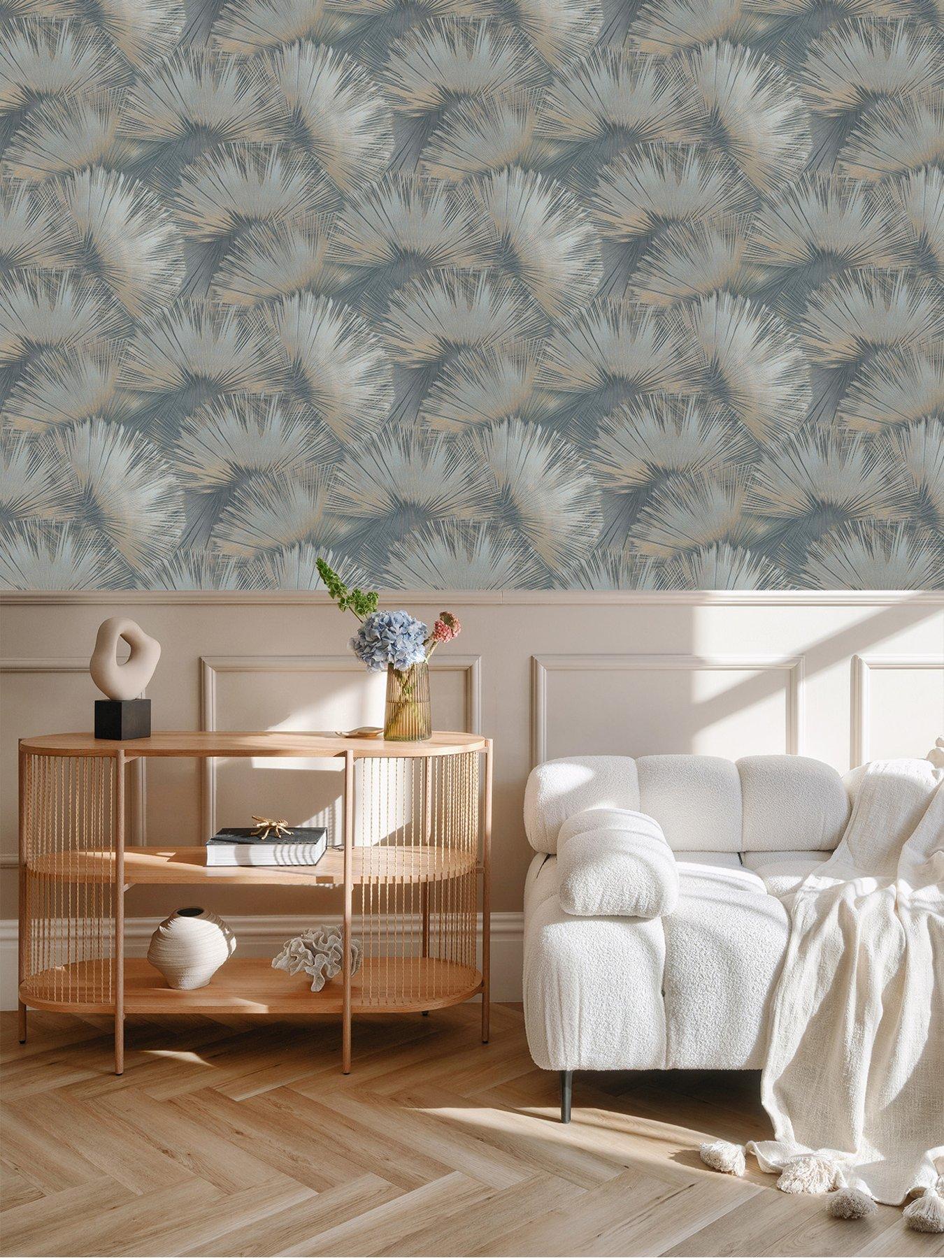 undefined Opulenza Fan Wallpaper - Blue