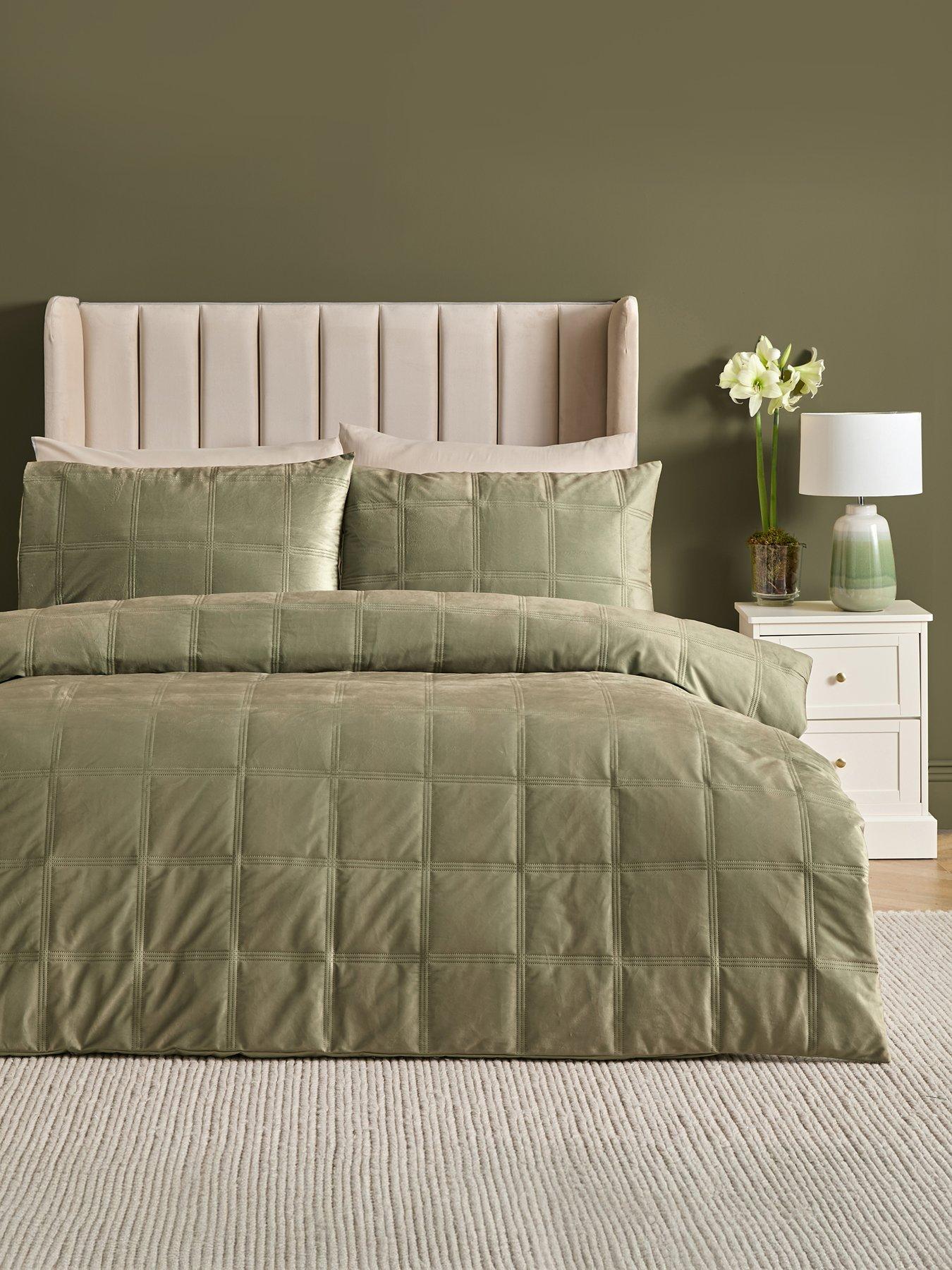 undefined Brighton Square Velvet Duvet Cover Set