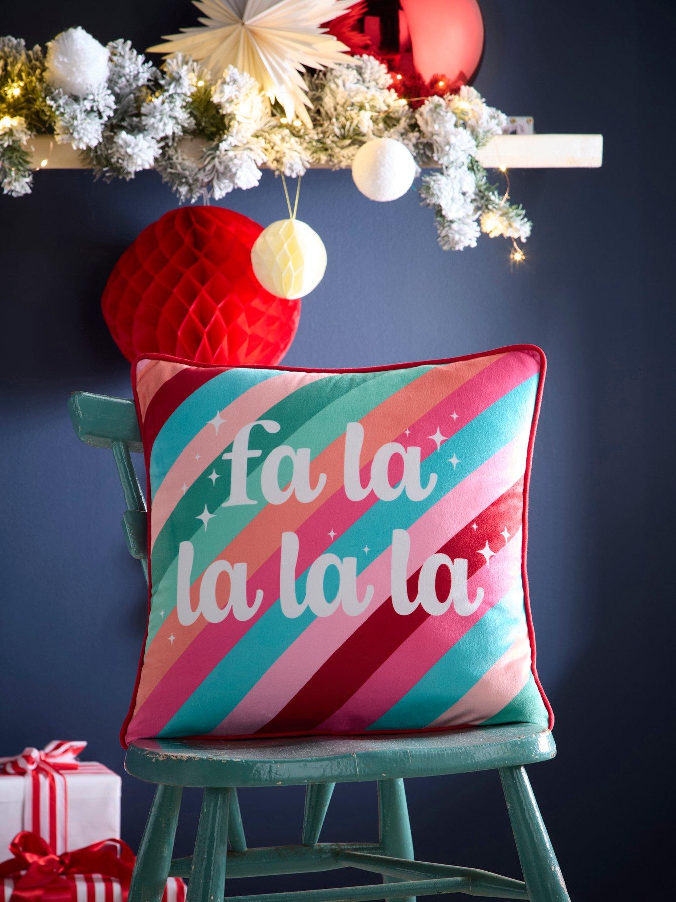 undefined Fa La La - Velvet 43 X 43cm Filled Cushion