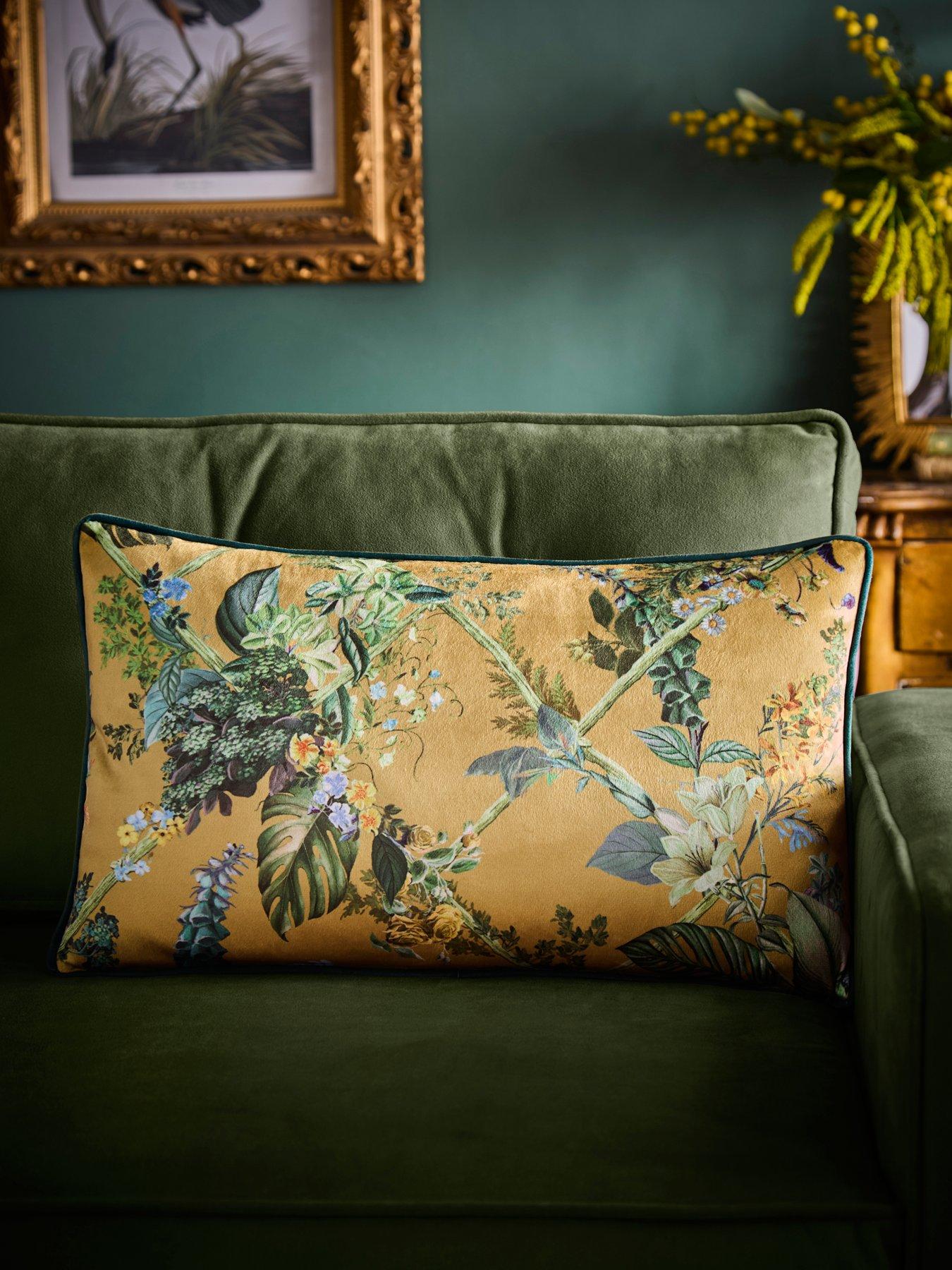 Laurence Llewelyn-Bowen Cotswold Fantasia Dawn Velvet Filled Cushion