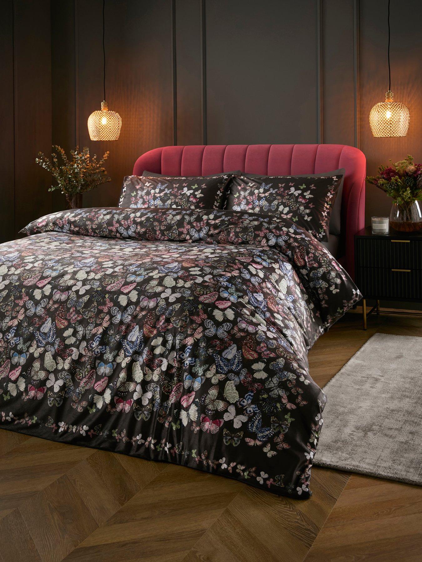 undefined Papillon -velvet Super-king Duvet Cover Set