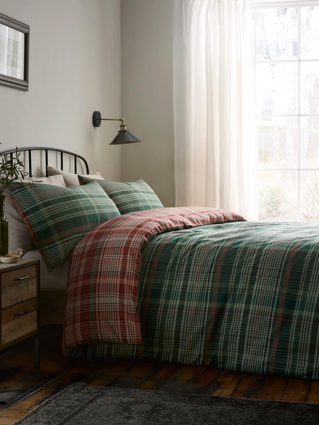 undefined Bennet Check -brushed Cotton King Duvet Cover Set